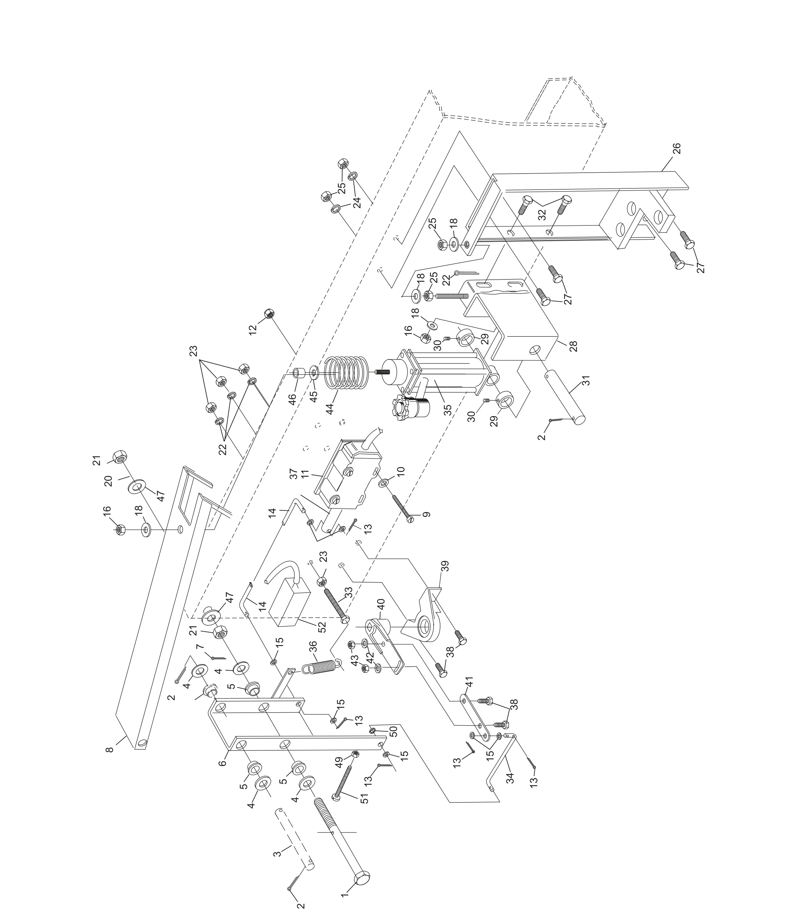 Stroke Limiter Assembly - Horizontal Solenoid Stroke Limiter Assembly - Horizontal Solenoid