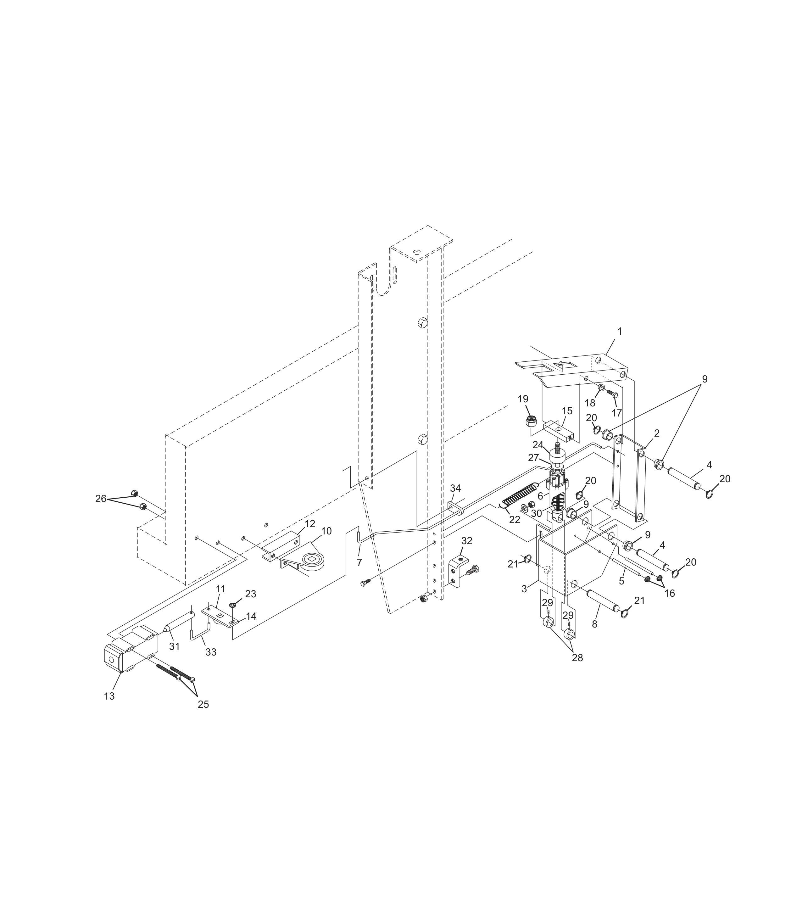 Stroke Limiter Assembly (Machine Series 443 and Above) Stroke Limiter Assembly (Machine Series 443 and Above)