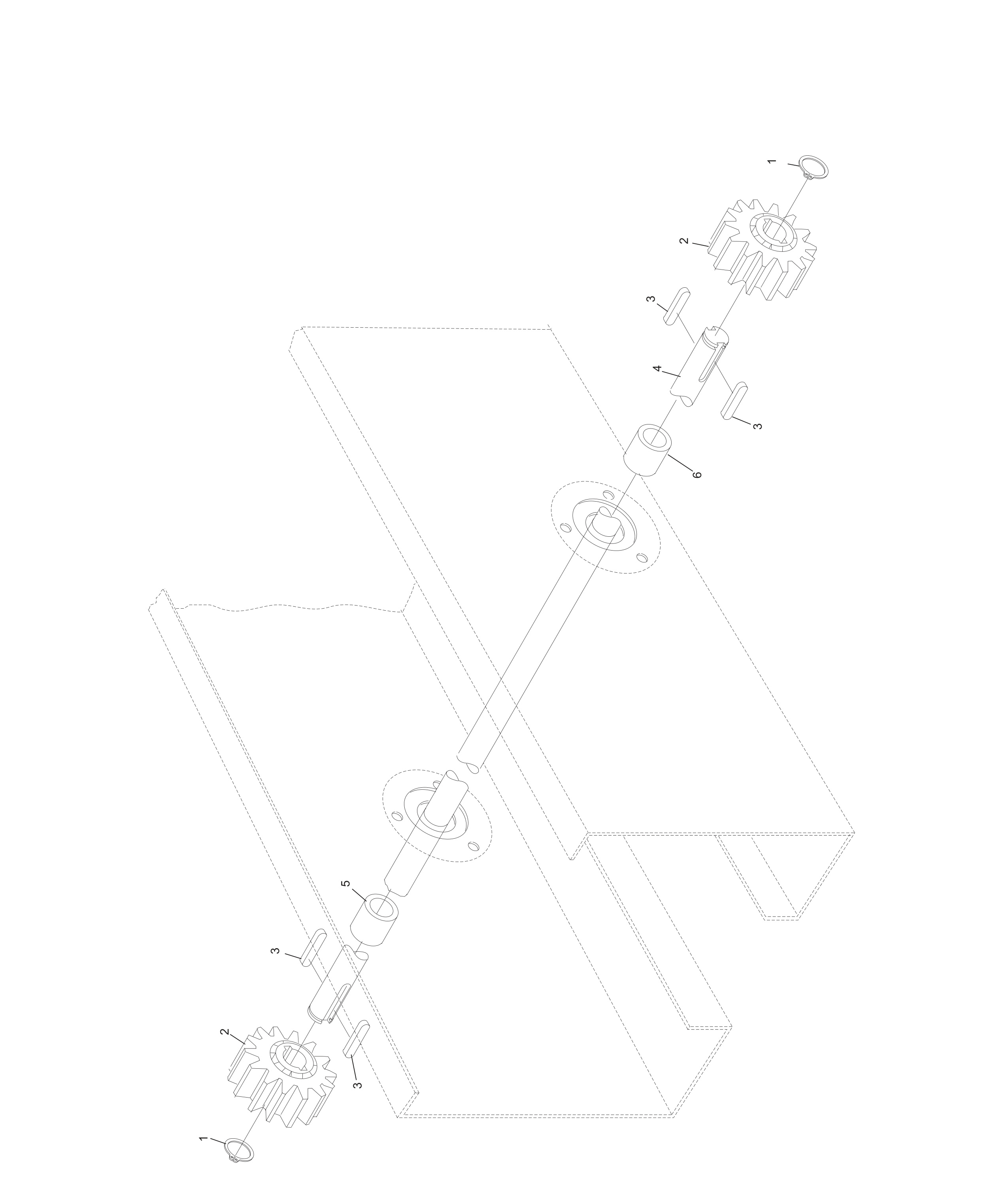Setting Table Pinion Shaft Assembly Setting Table Pinion Shaft Assembly