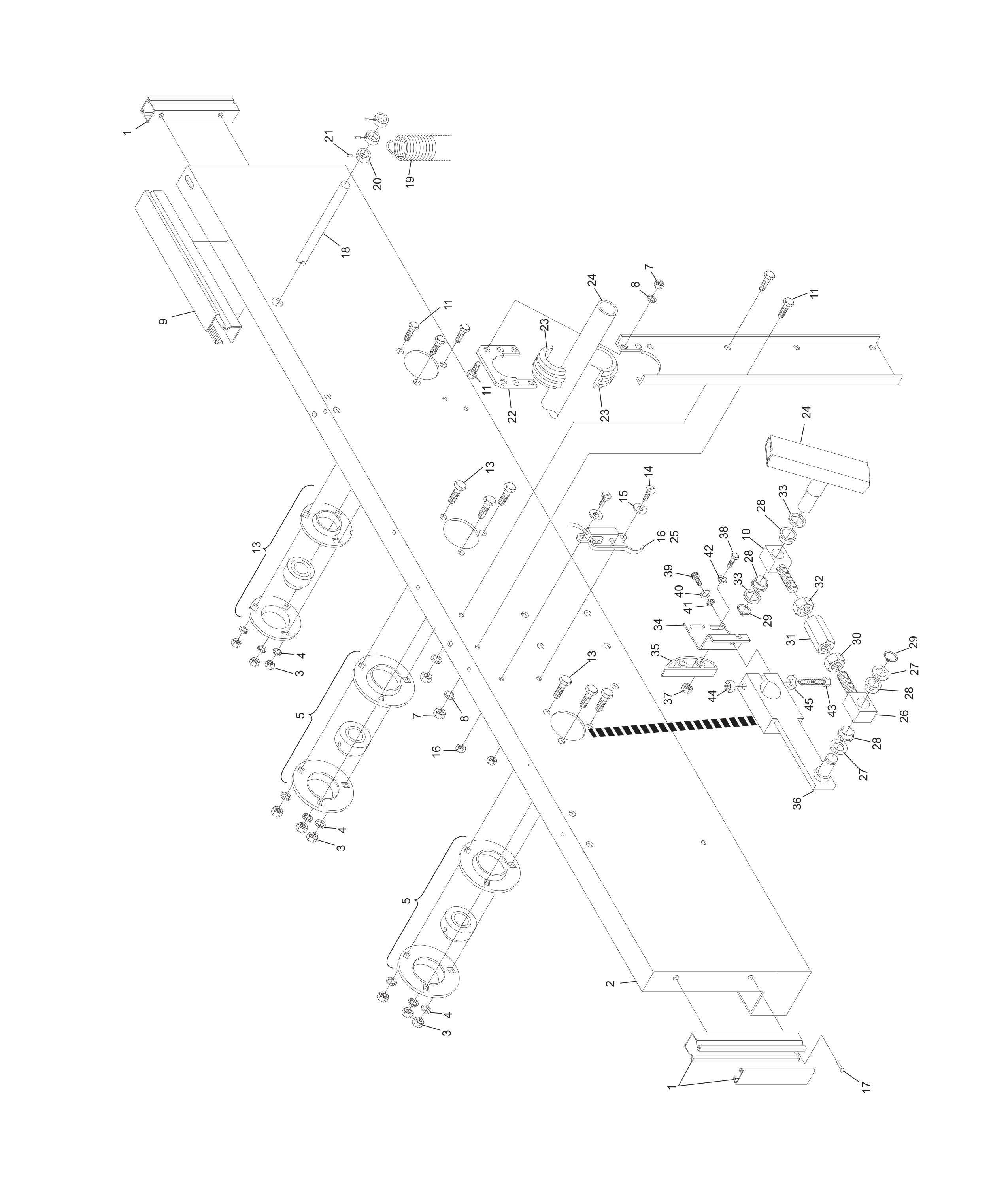 Left Drive Frame Assembly Left Drive Frame Assembly