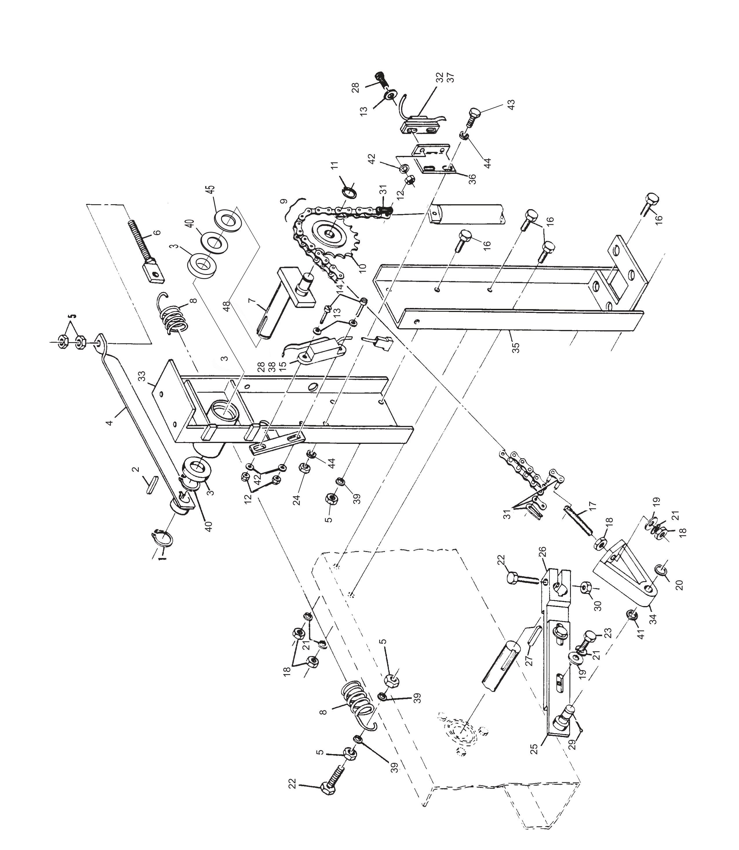 One Piece Guide Tower Assembly One Piece Guide Tower Assembly