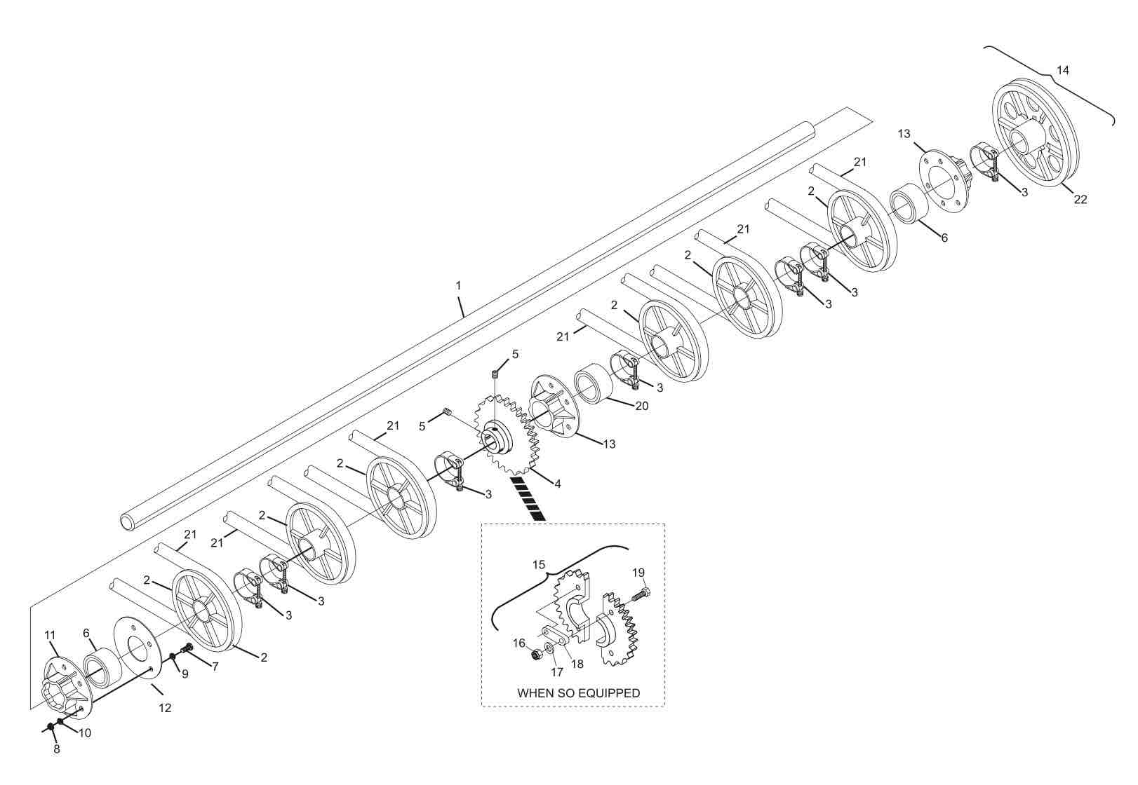 Distributor Rear Pulley Shaft