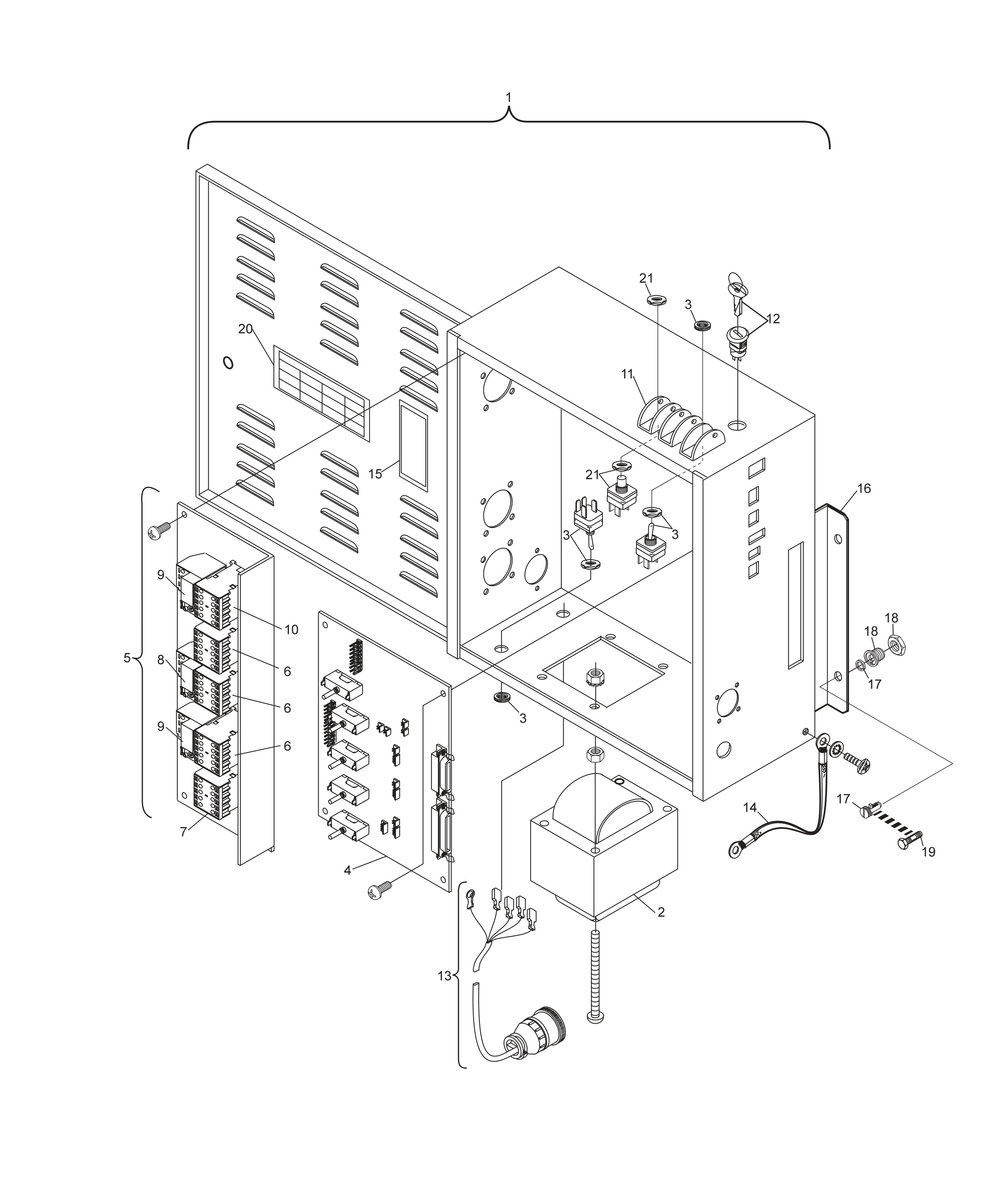 High Voltage Box - Universal Voltage Silver Box