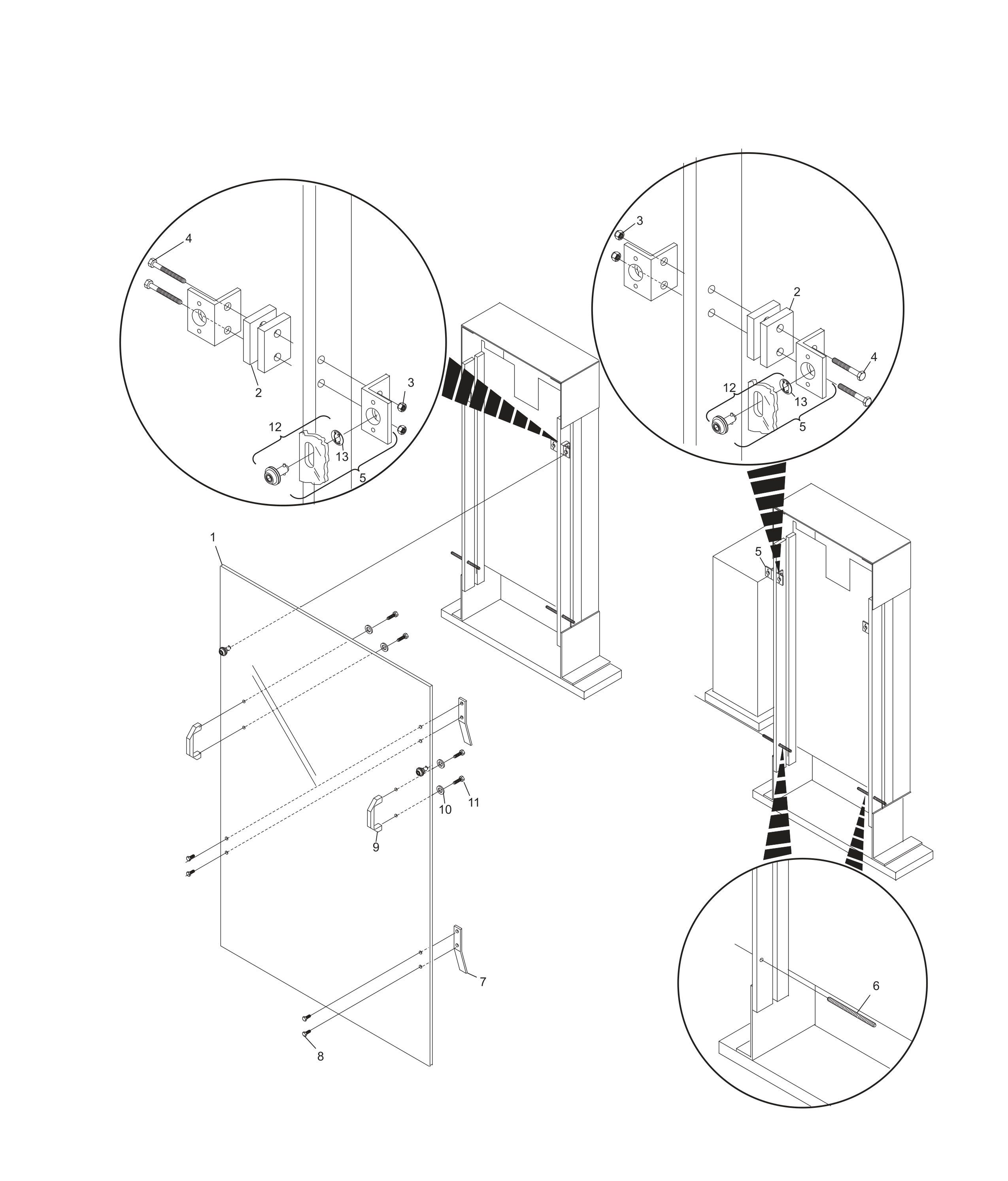 Fixed Ball Return Guards