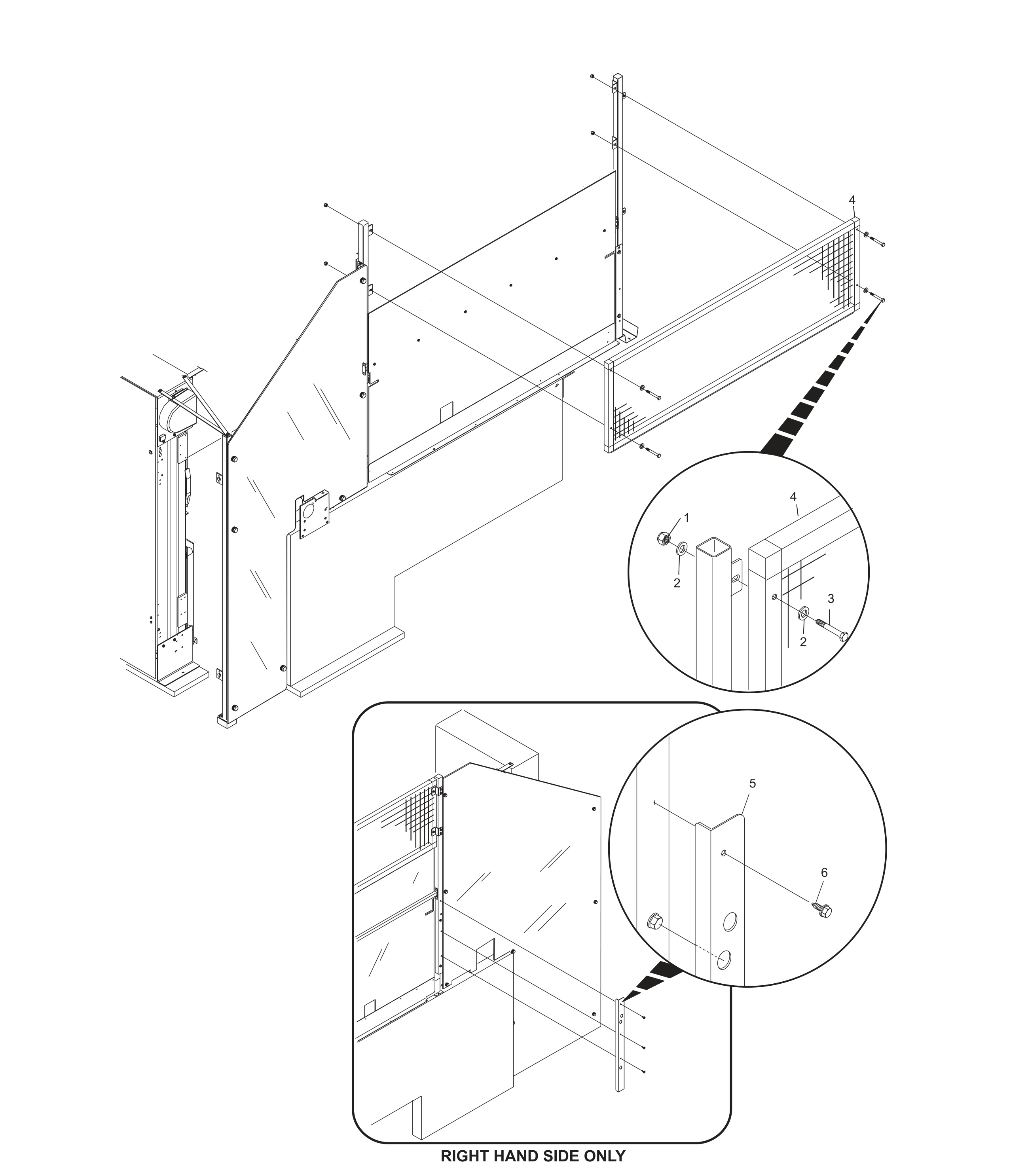 UK Advanced-Advanced Left & Right Side Machine Guards Support Posts
