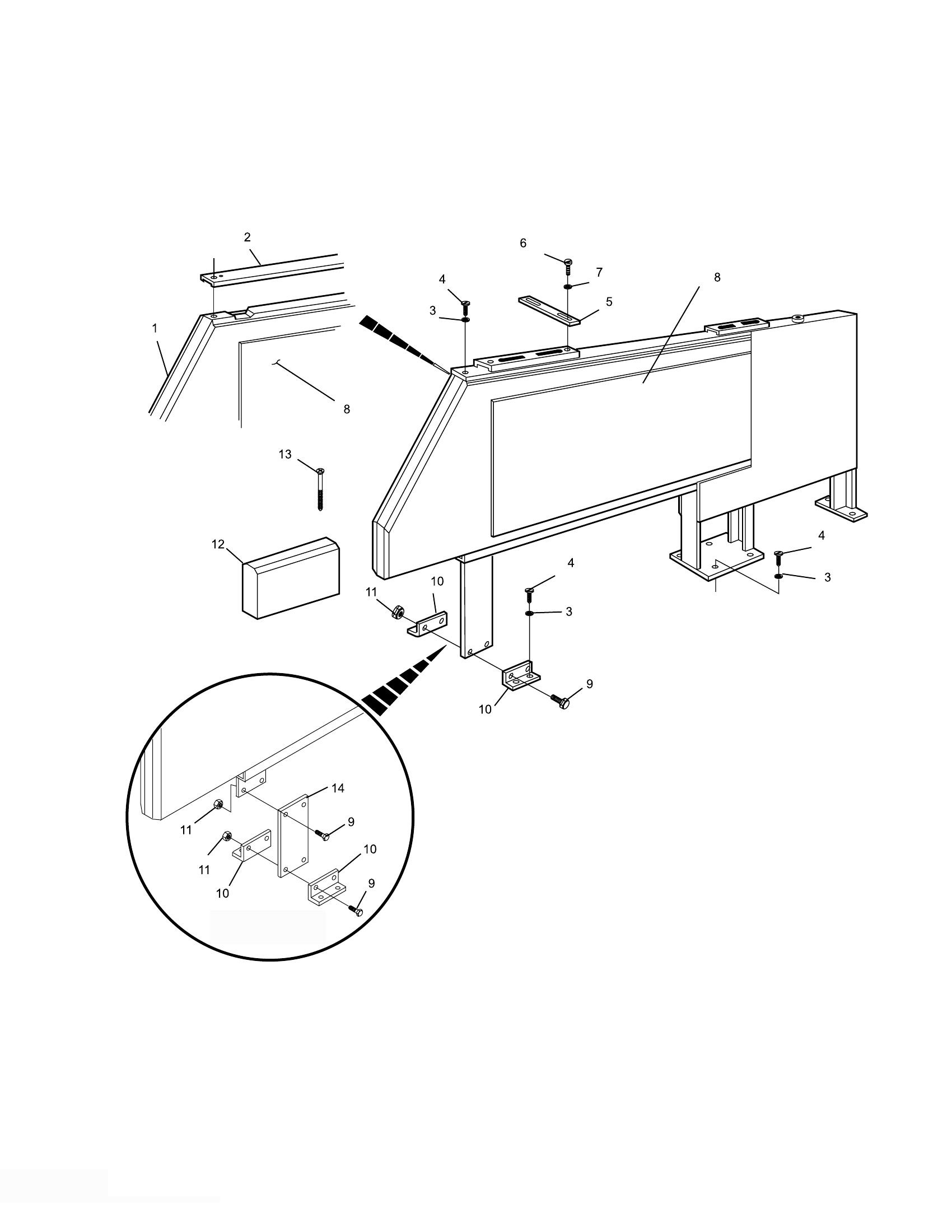 Armor Frame Kickback For A-2 Pinsetters On Truss Foundation