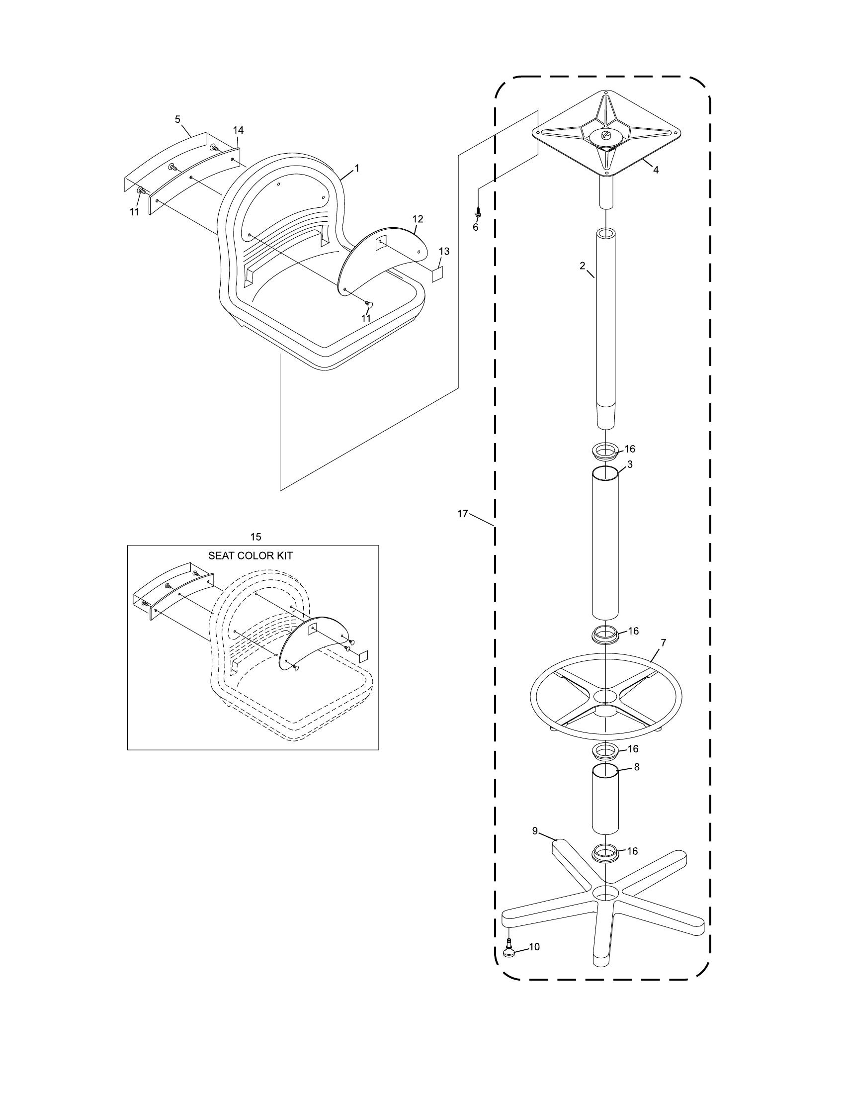 Frameworx Freestanding Chair (Tall)