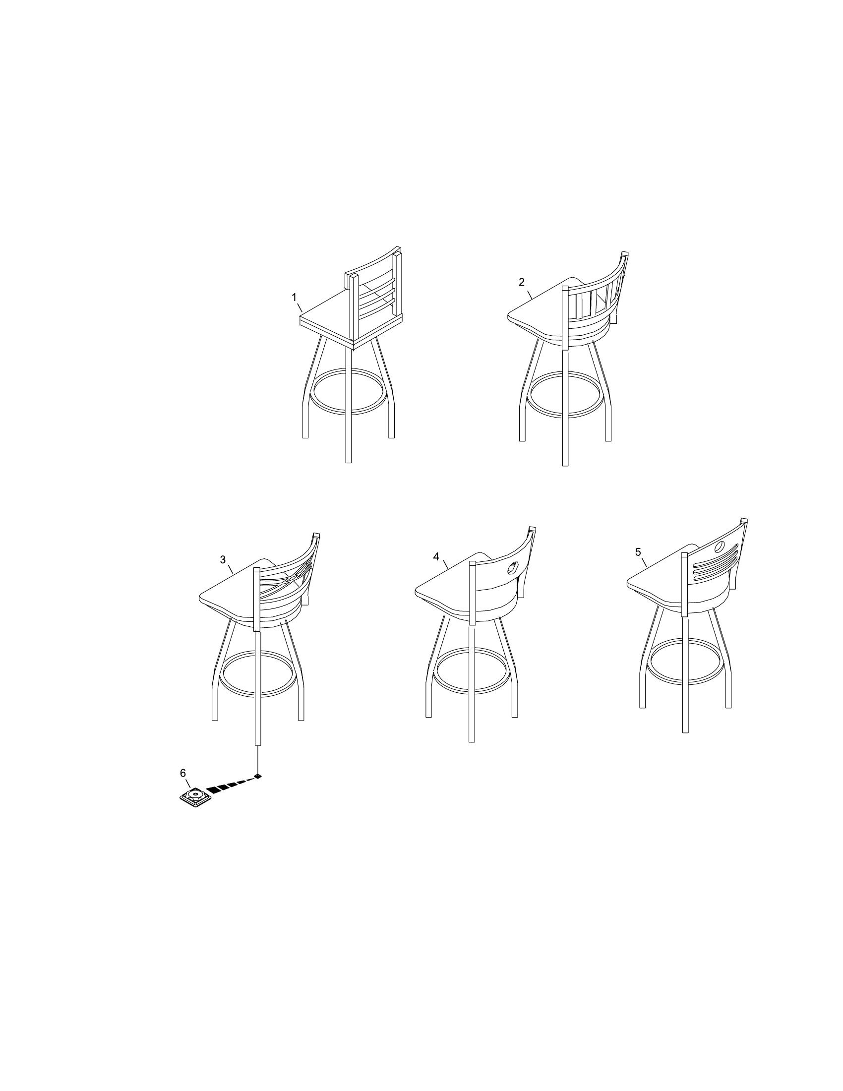 Striking Line Wood Stools