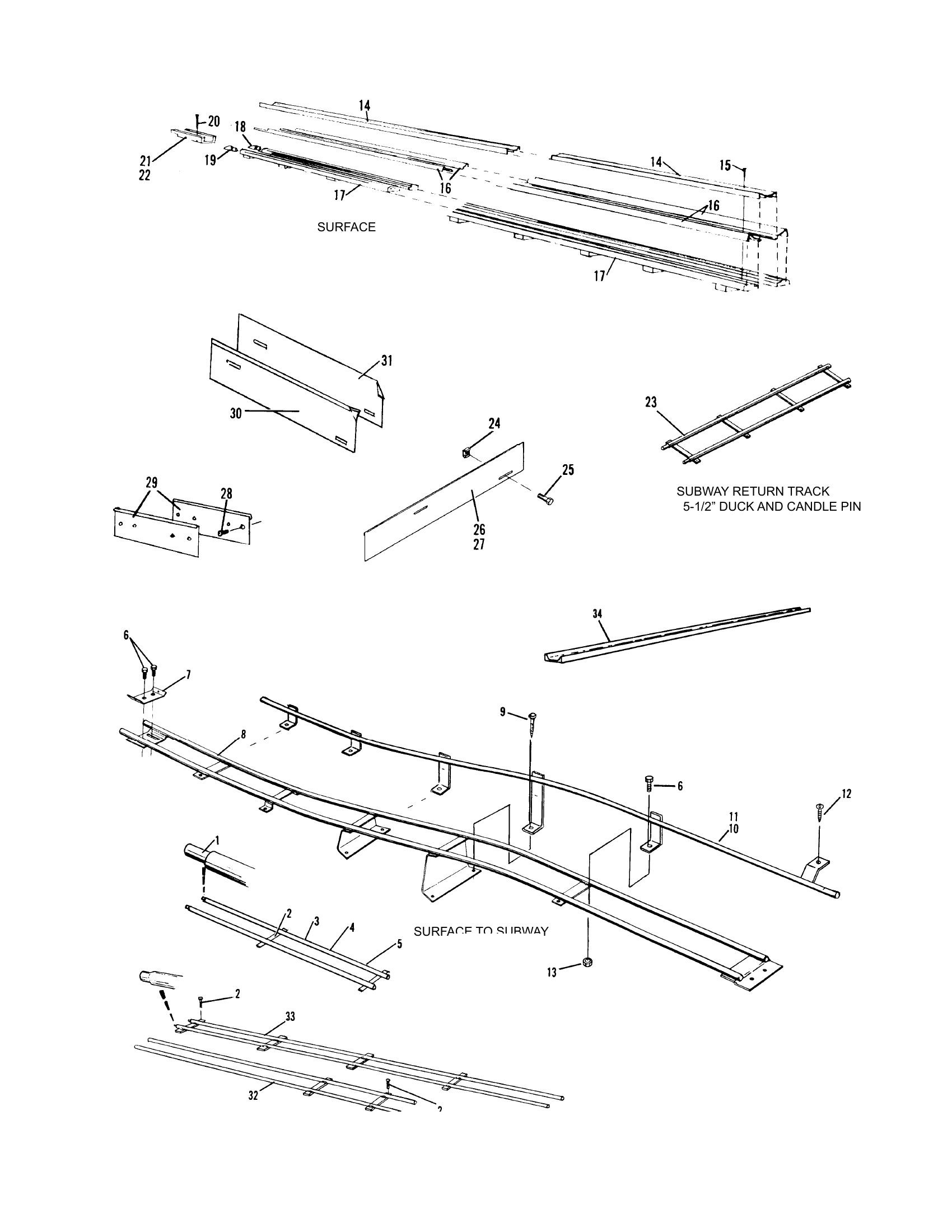 Ball Return Track & Side Panels