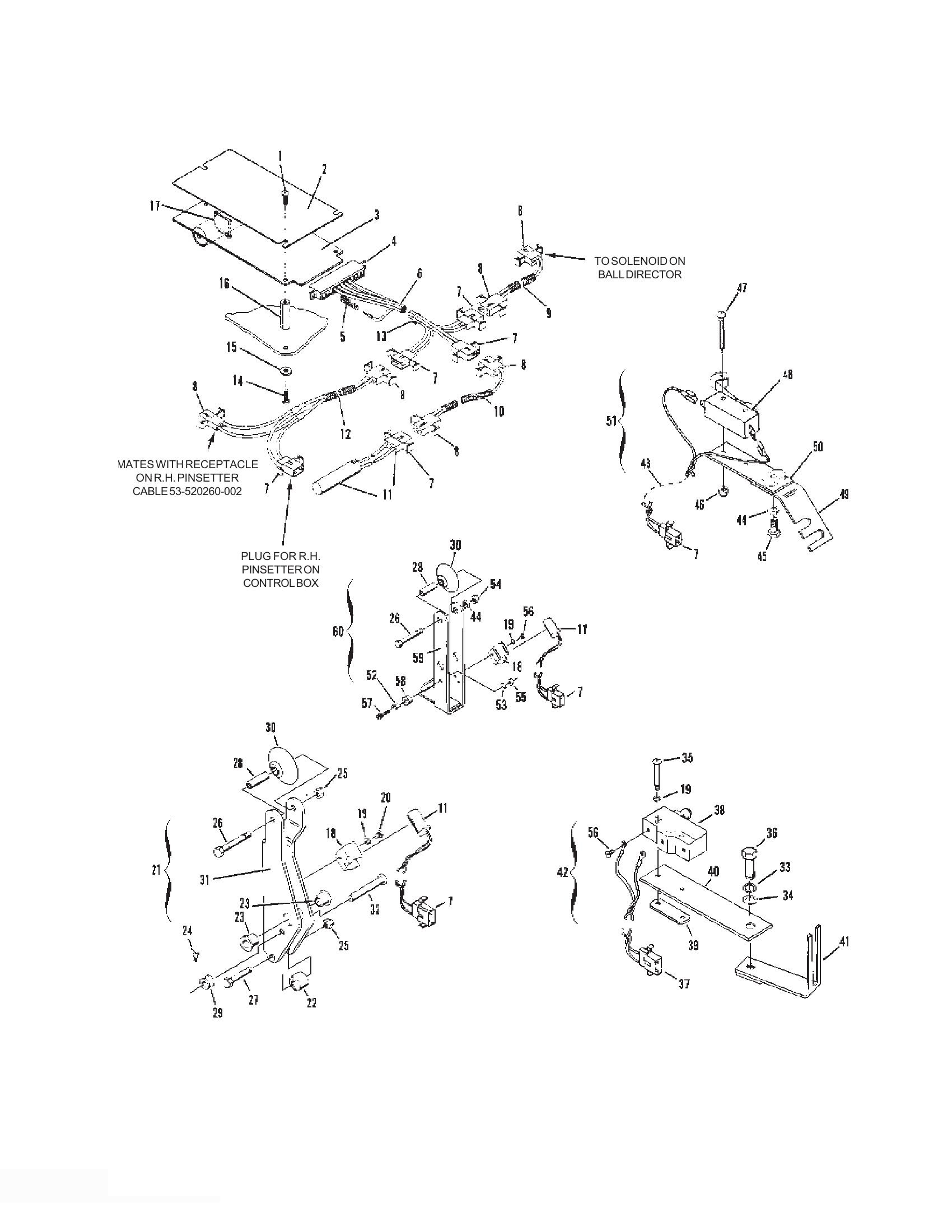 Janaury Ball Director PCB, Harness & Ball Stop Assemblies Janaury Ball Director PCB, Harness & Ball Stop Assemblies