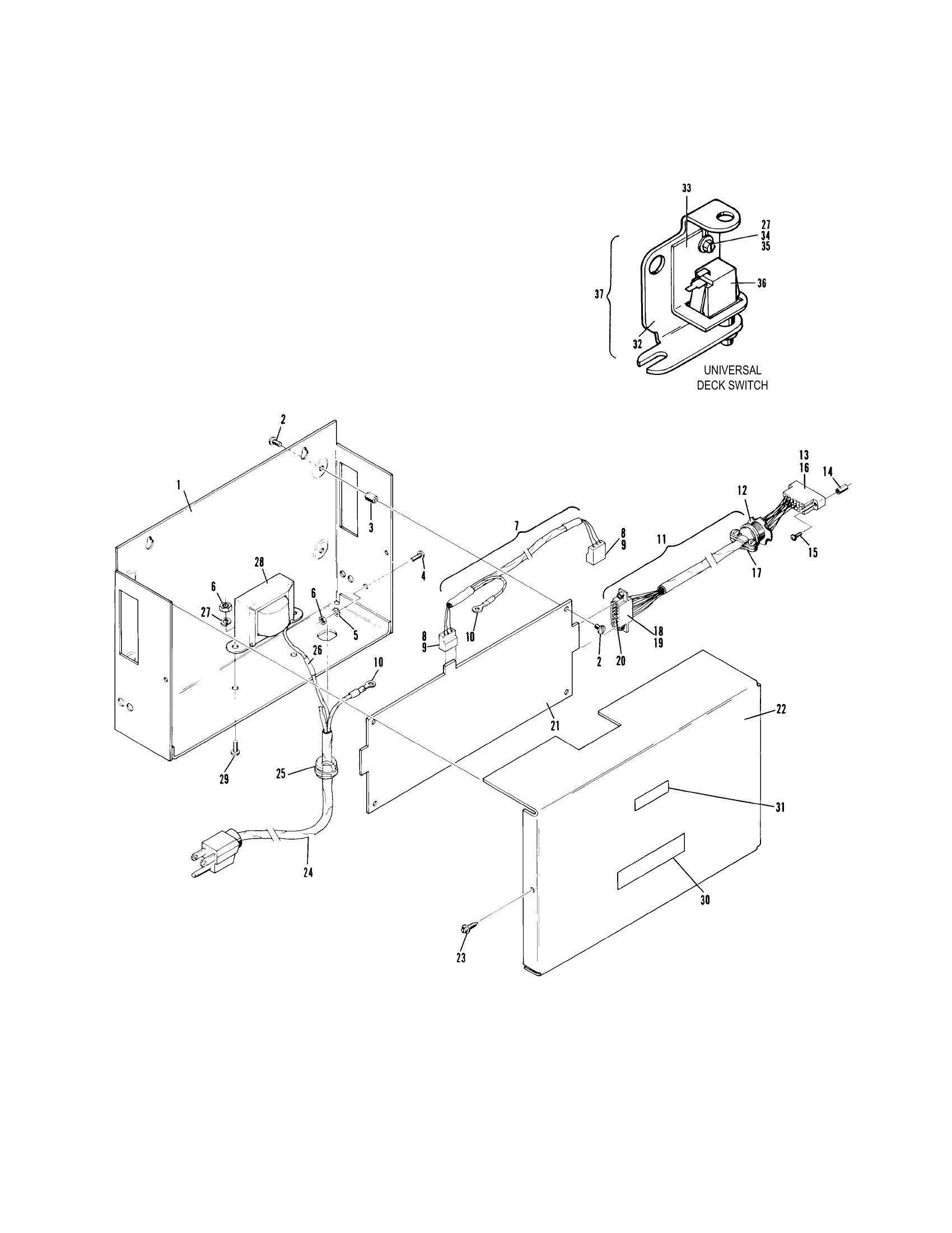 “2000” Universal Pin Display Acquisition Box & Deck Switch Assemblies