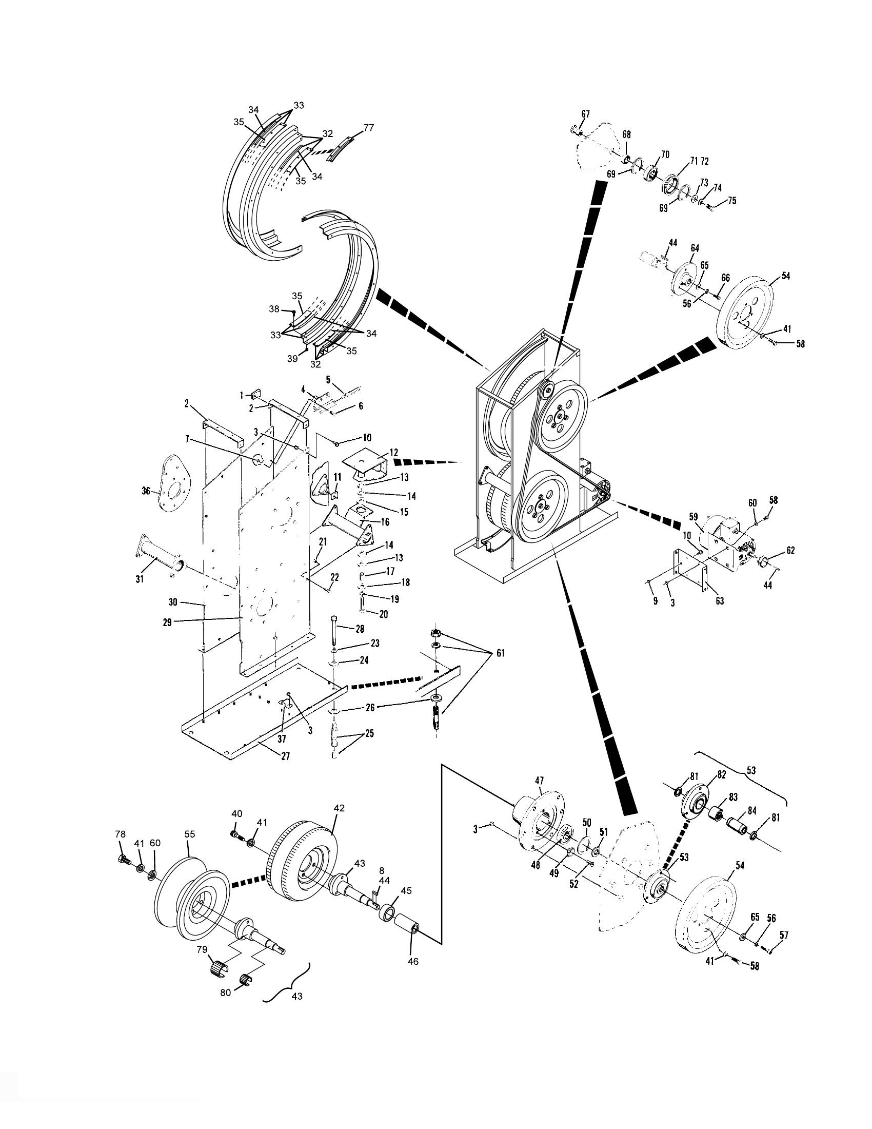 Subway Power Lift Assembly - “V” Belt