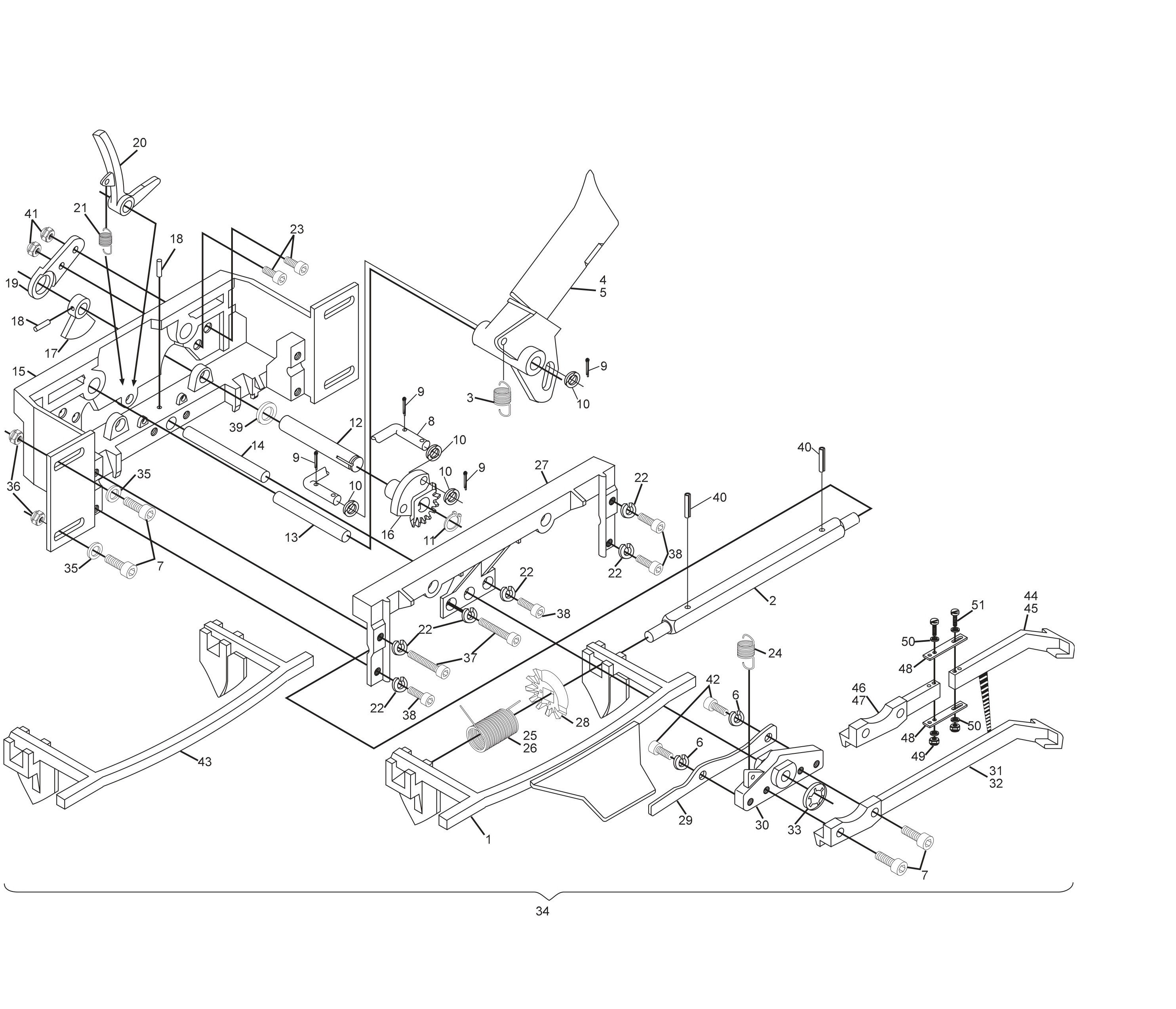 Pin Station Assembly (Machine Series 54 and Below)