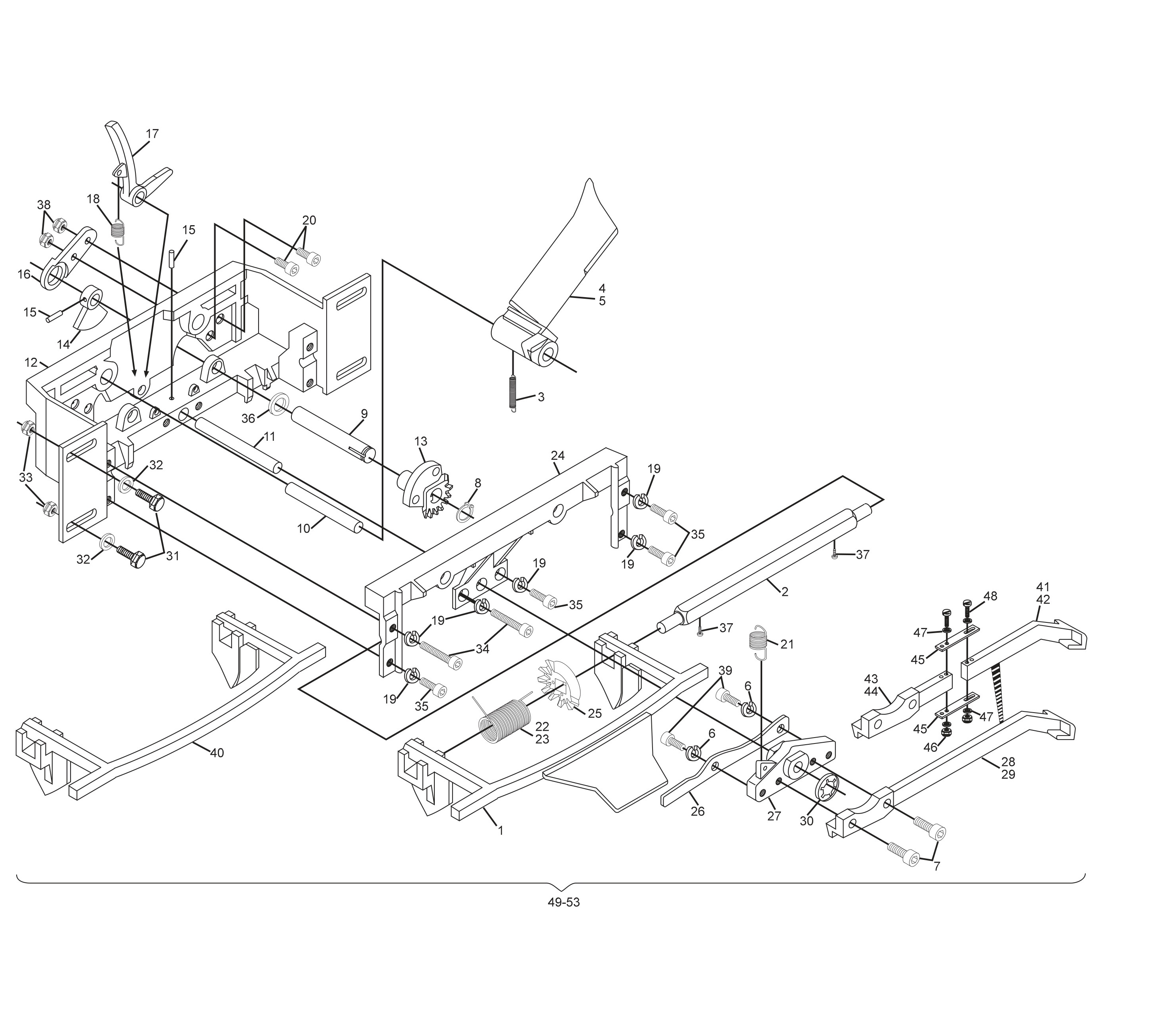 Pin Station Assembly (Machine Series 55 to 333)