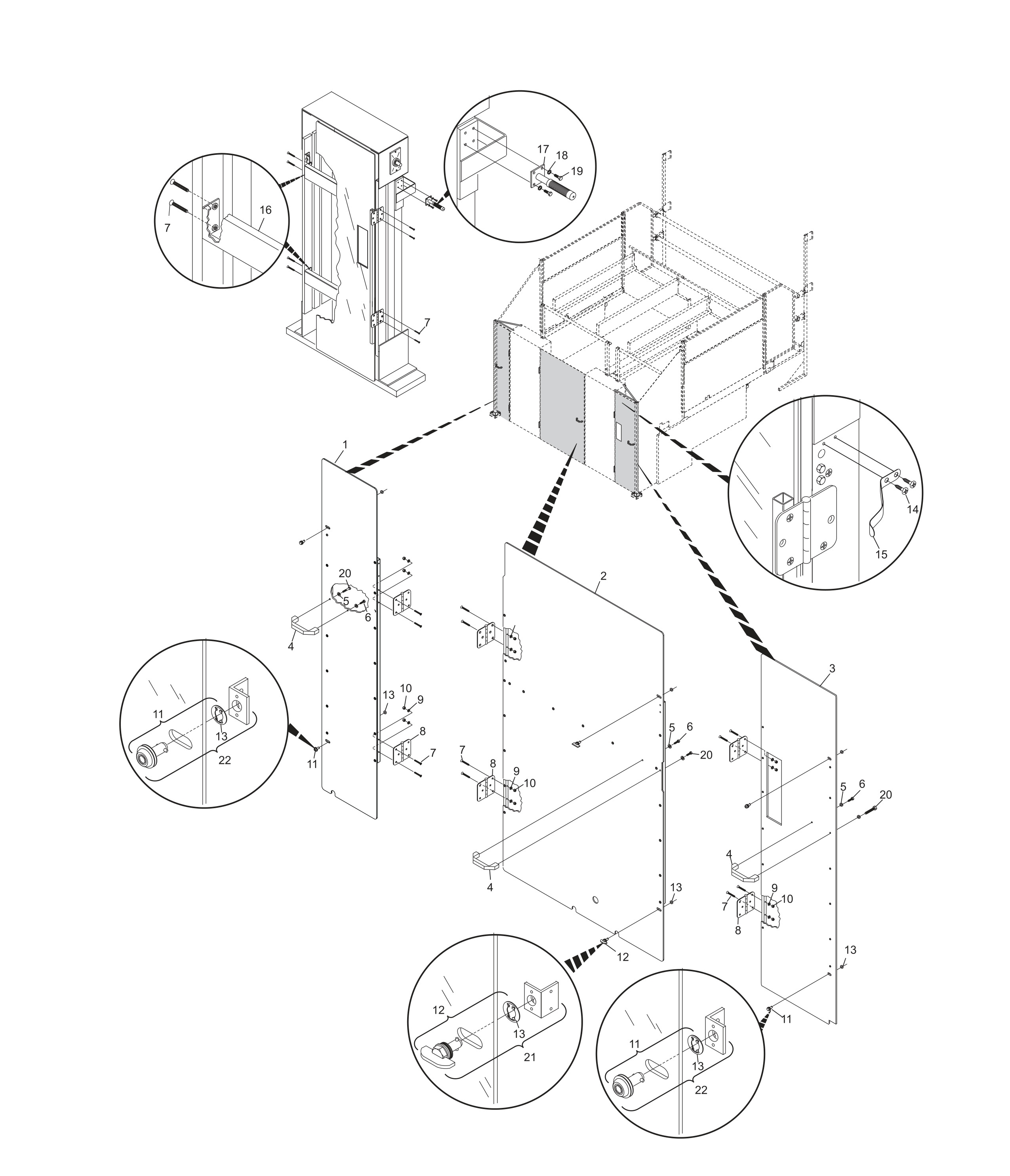 UK Advanced-Advanced Rear Hinged Machine Guards