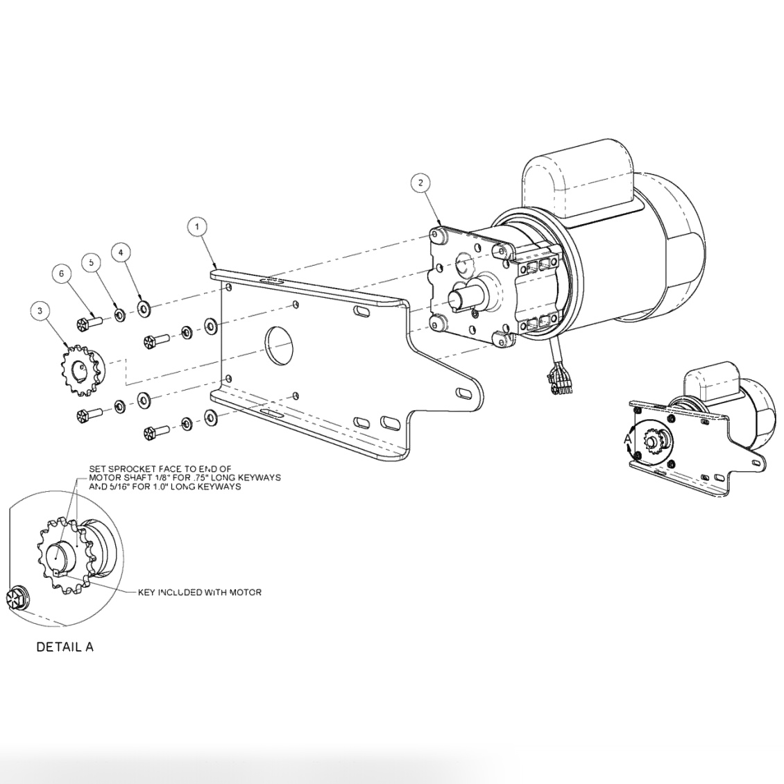 Motor & Bracket Assembly