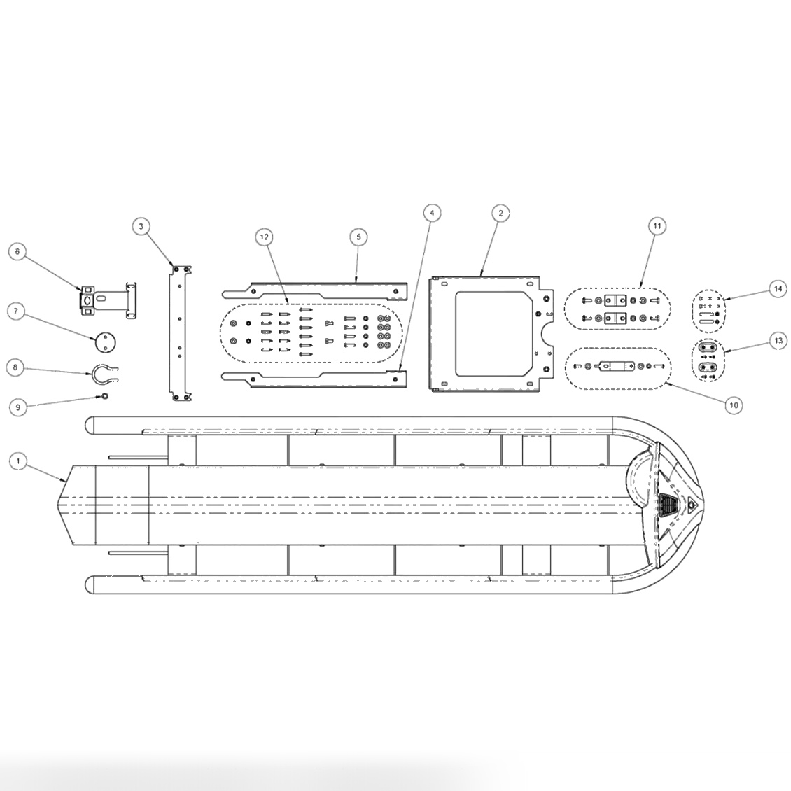 Hood-Rack Install Kit