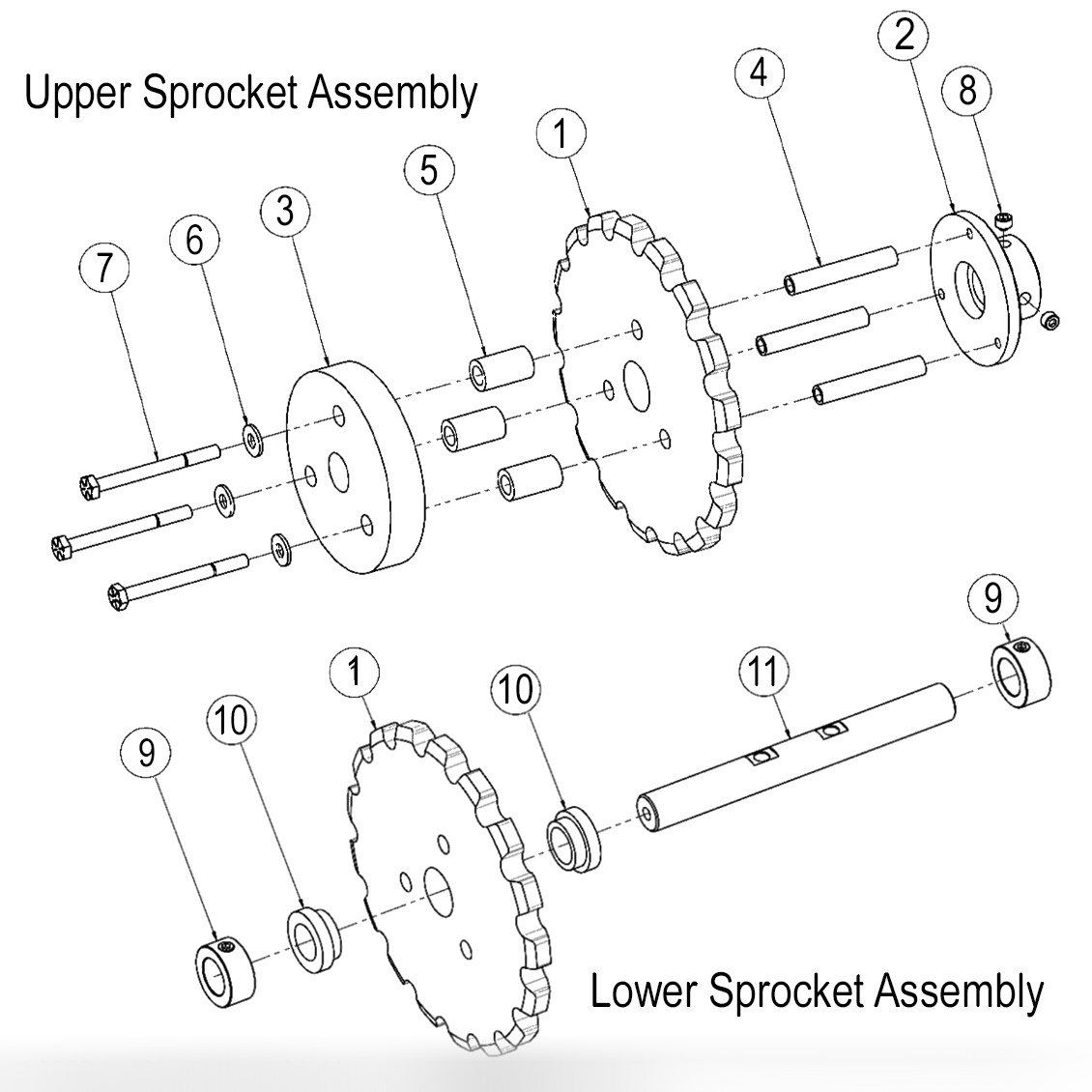Chain Lift Sprocket Assemblies