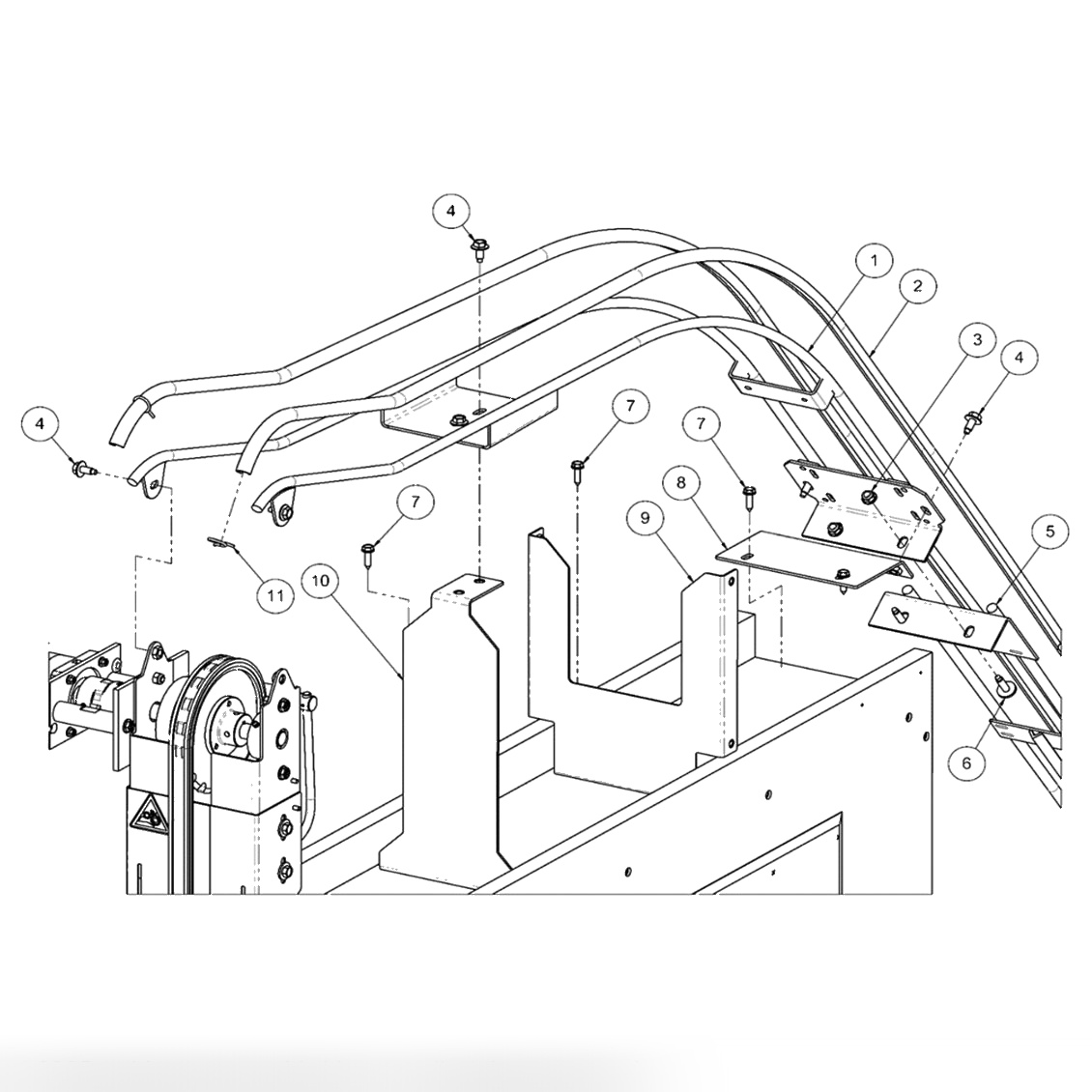 Cross Sweep Assembly