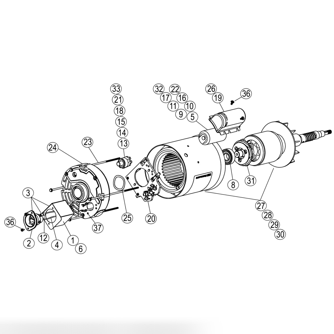 Back End Motors Assembly