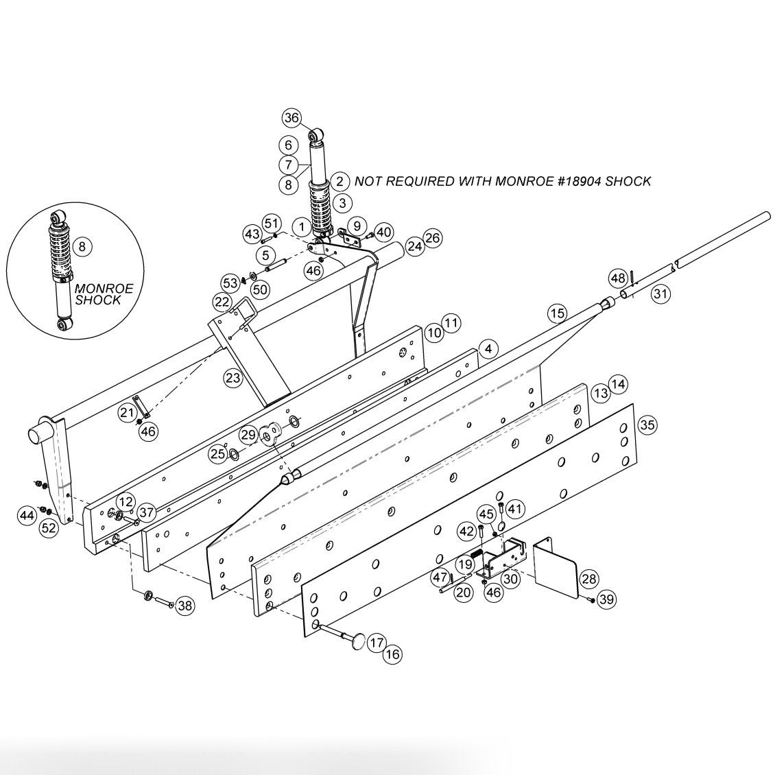 Cushion - Shock Absorber & Curtain Support Assemblies