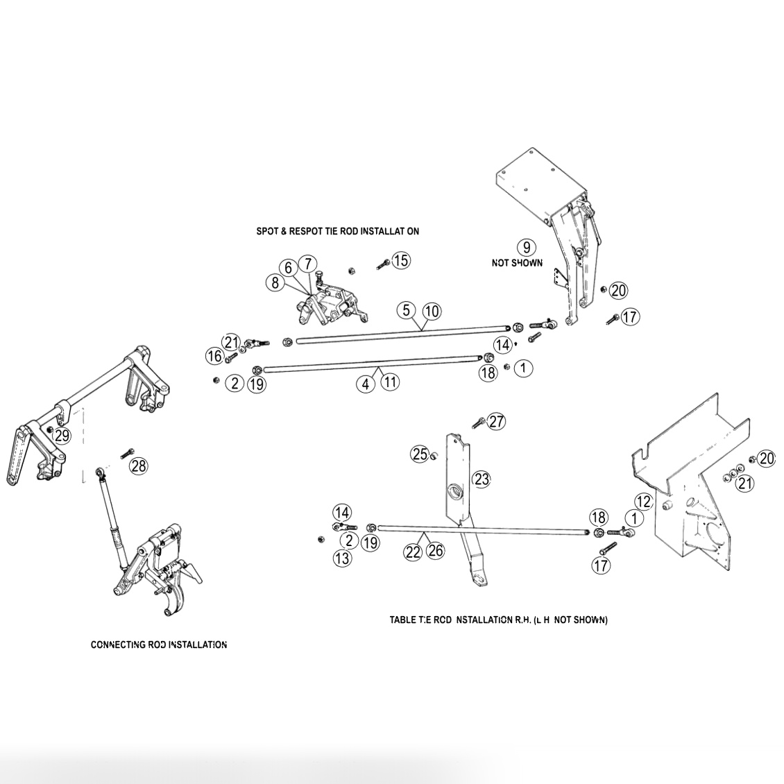 Spot & Respot Tie Rod Installation Assembly