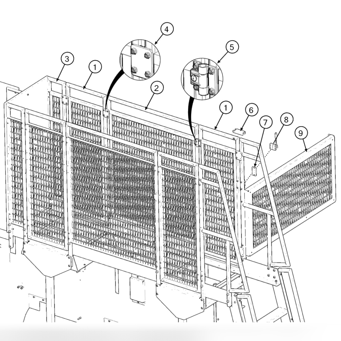 Standard End Screen Enclosure