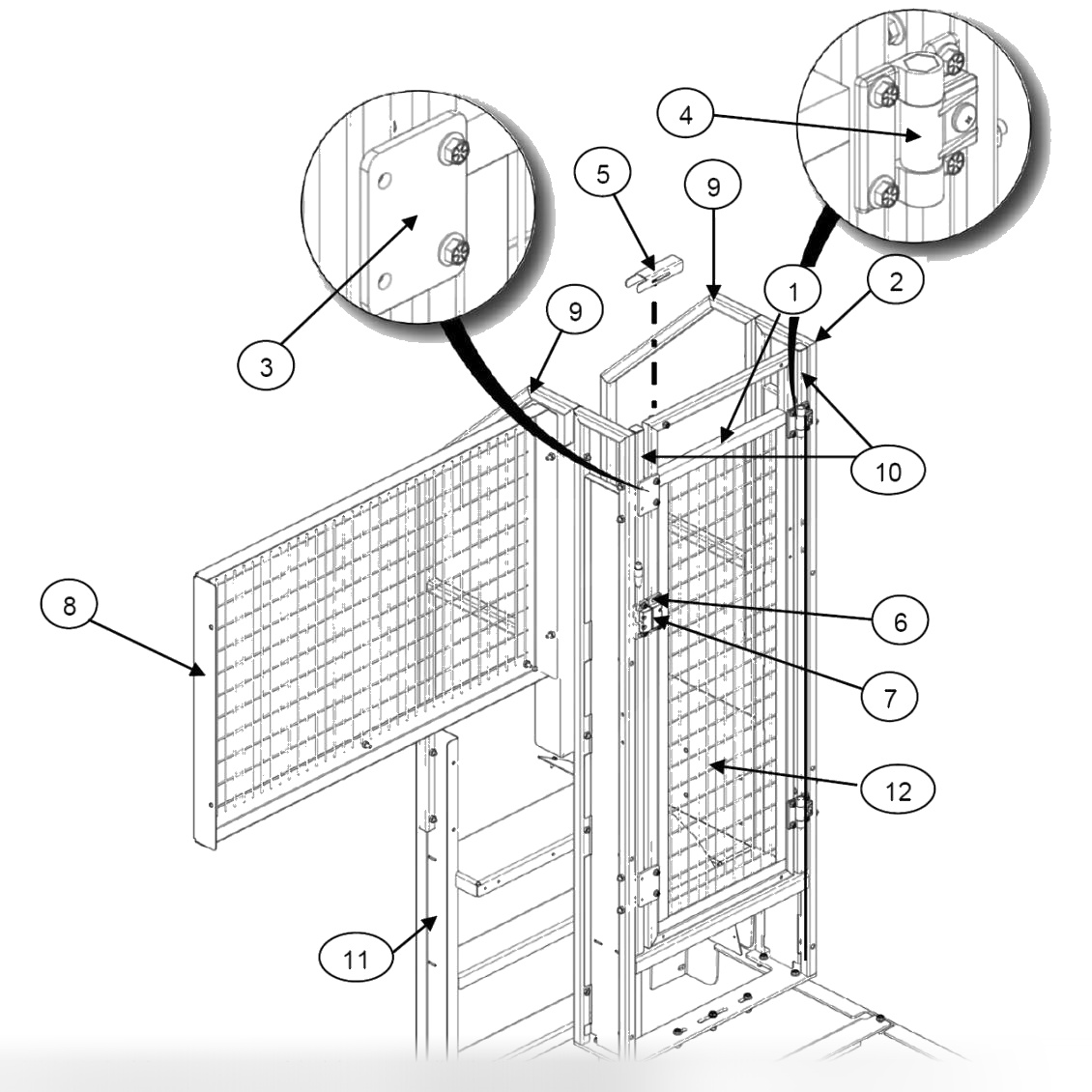 Standard End Screen Enclosure