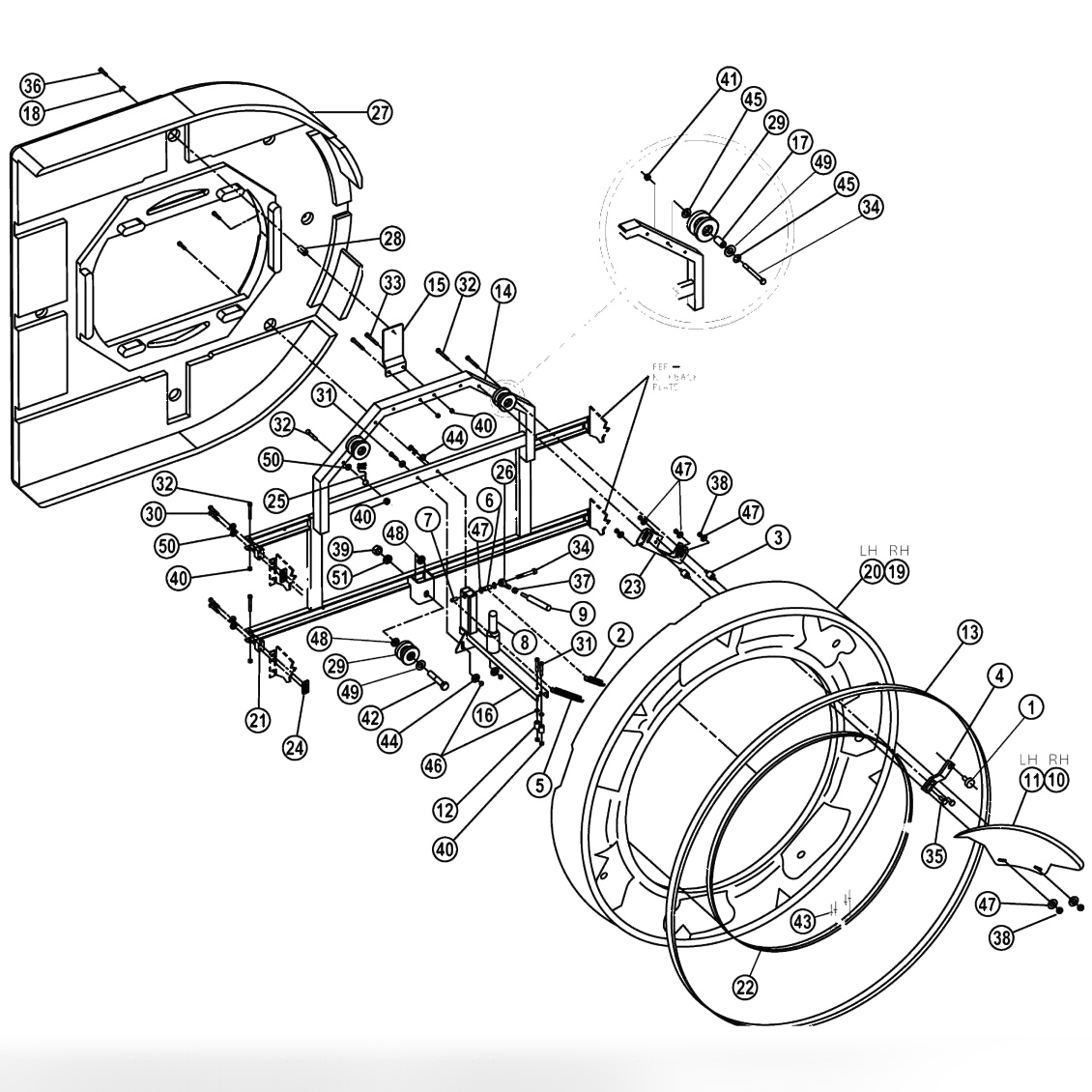 Pin Elevator & Hoop Assembly