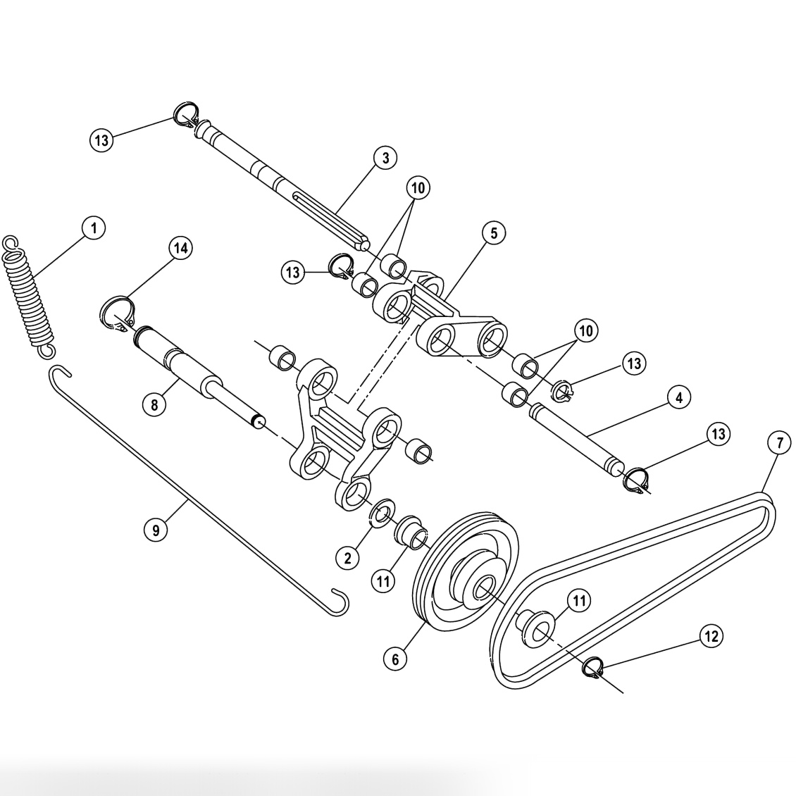 PBL Belt Tensioner Assembly
