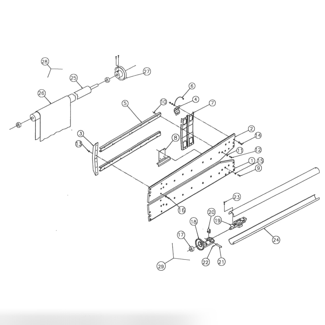 Bounce Plate & Roller Assembly