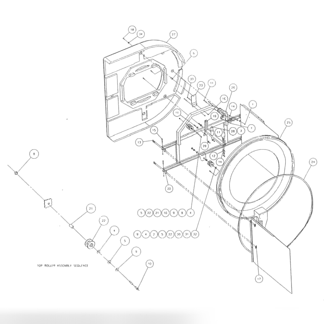Pin Elevator Wheel Assembly