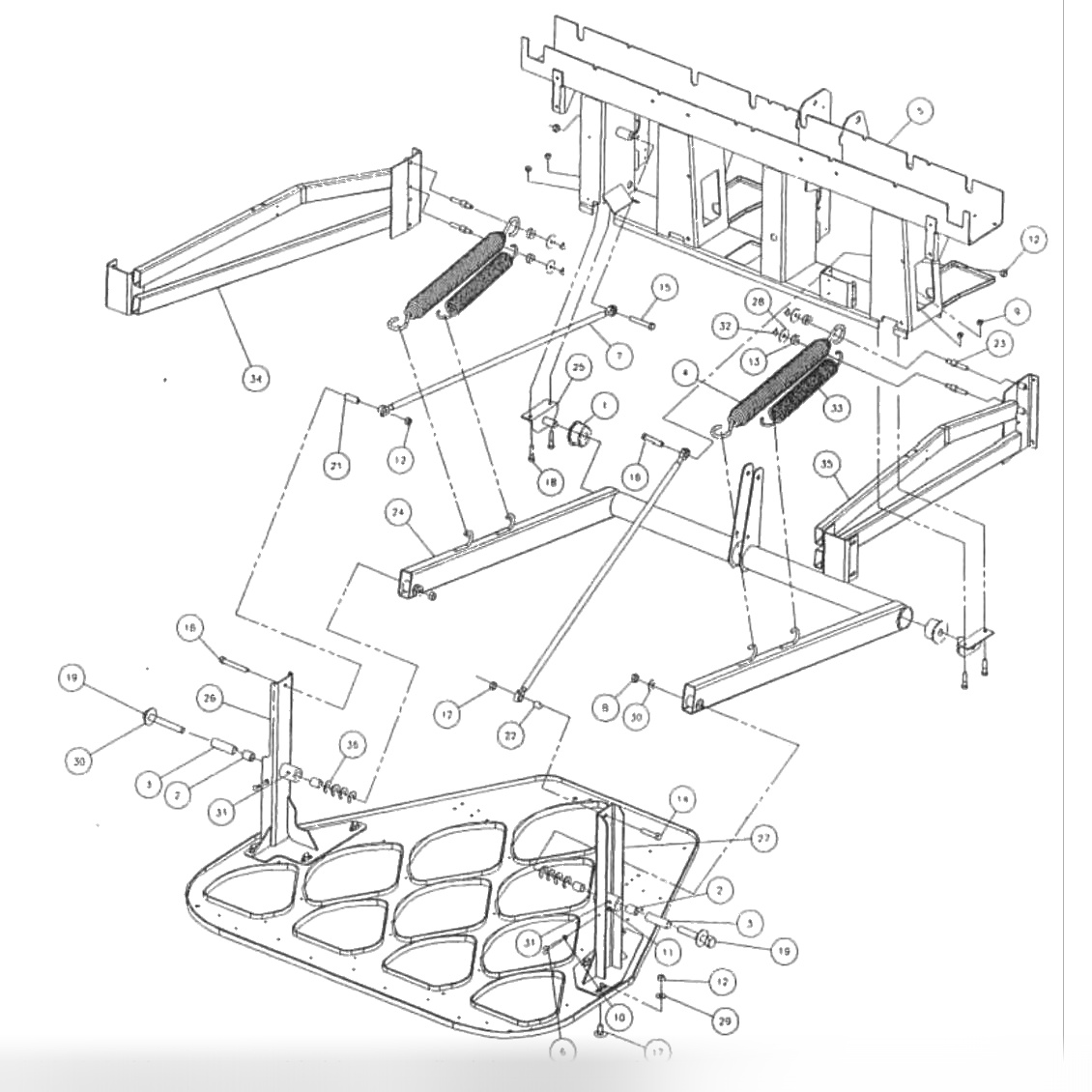 Table to Crossbeam Assembly