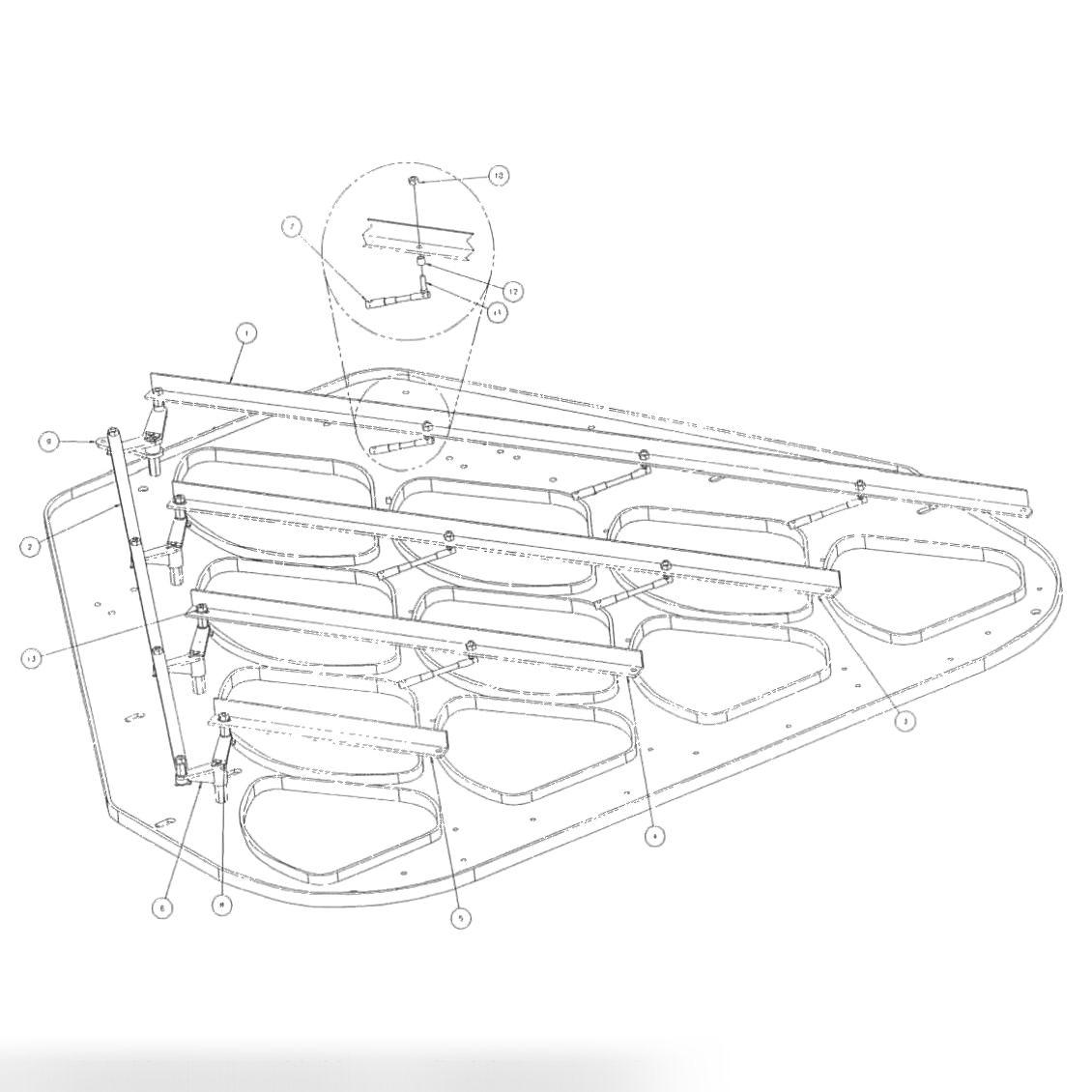 Table with Respot Links & Levers