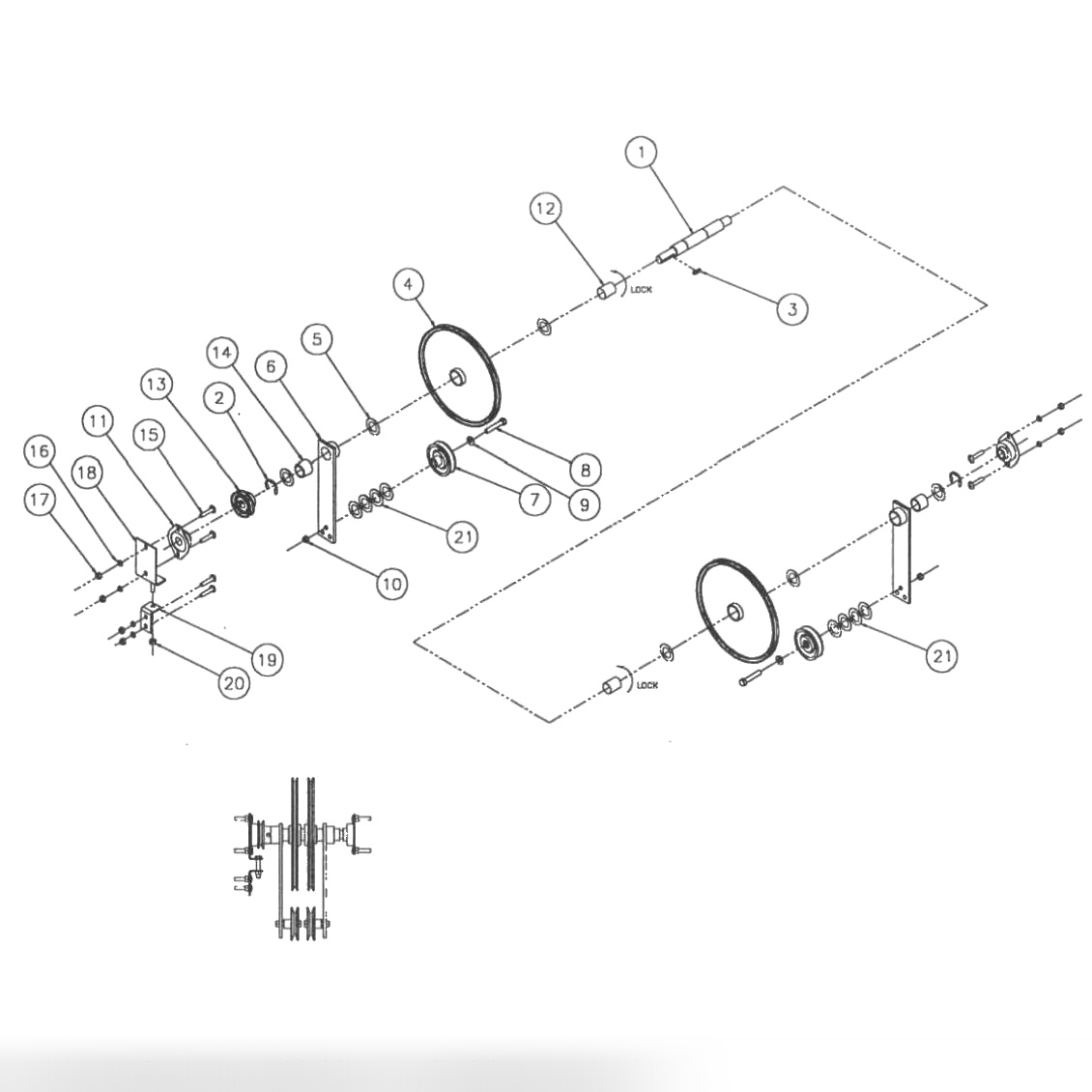 LBS Clutch Shaft Assembly