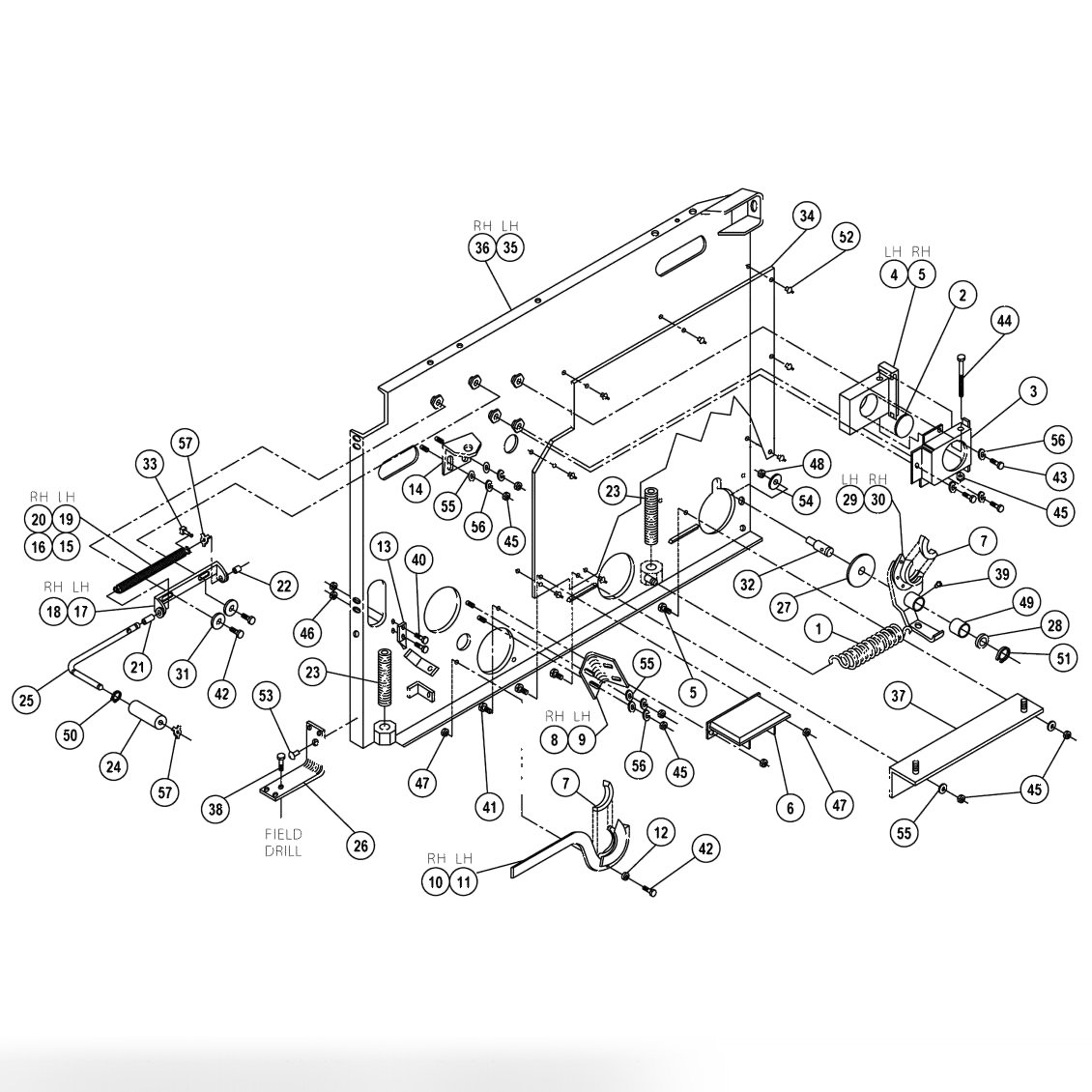 Kickback Plate Assembly - Opposite Ball Exit Side