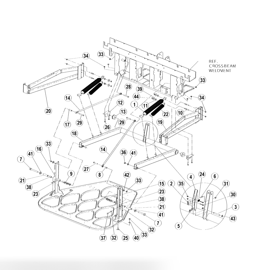 Table & Crossbeam Assembly - Steel