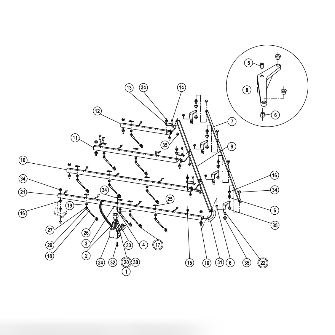 Table Wireway Assembly - Aluminum