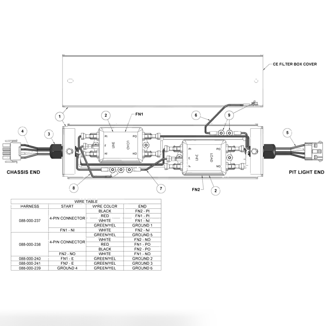Pit Light EMI Filter