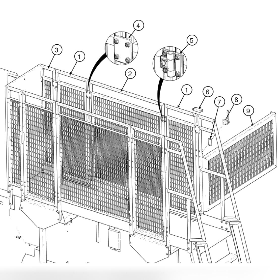 Standard End Screen Enclosure