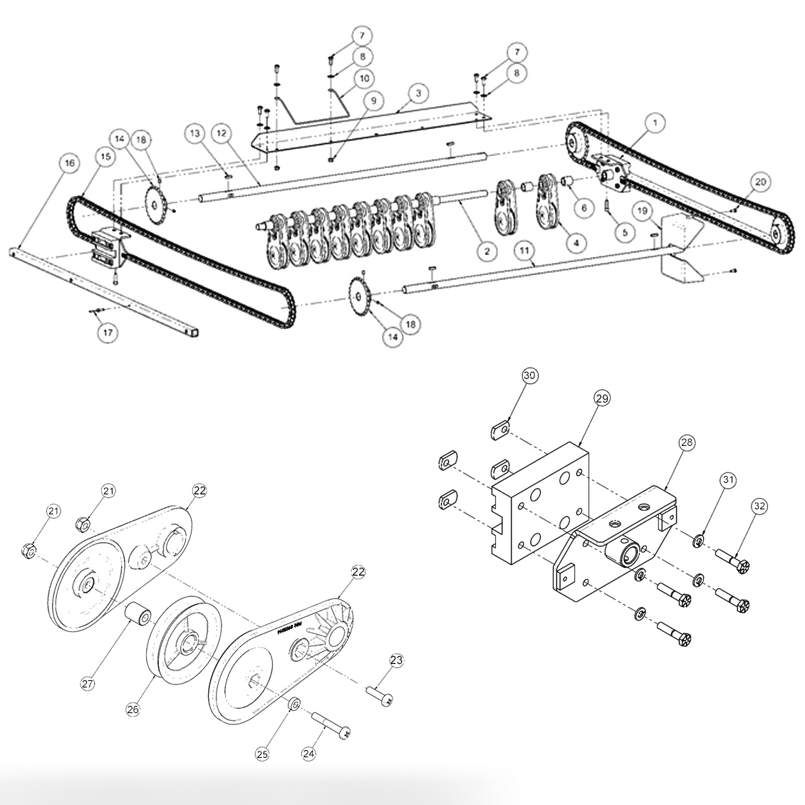 Drawbar & Drive Chain
