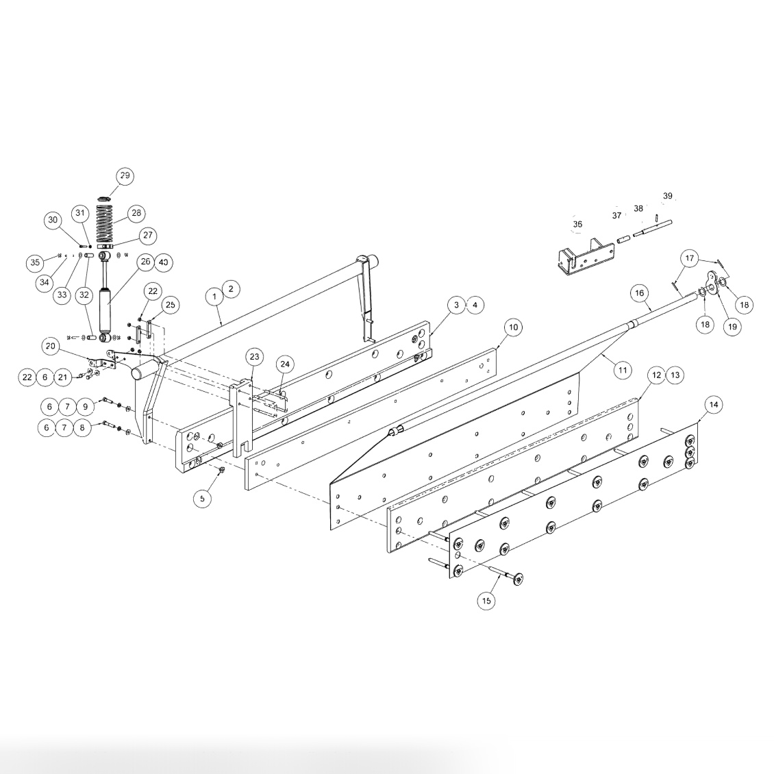 Cushion, Curtain & Shock Absorber Assembly
