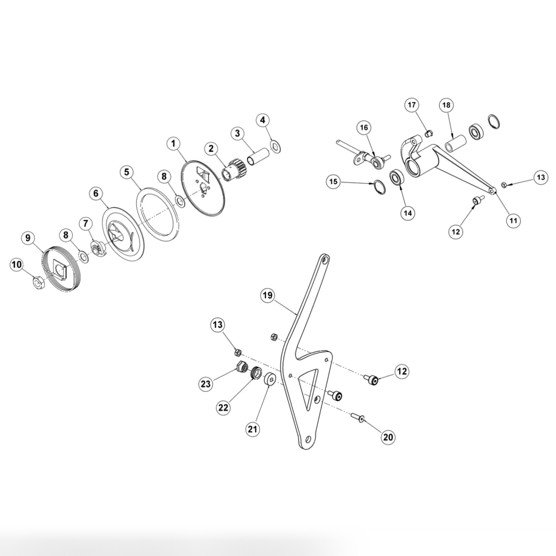 Clutch & Drive Arm Assemblies