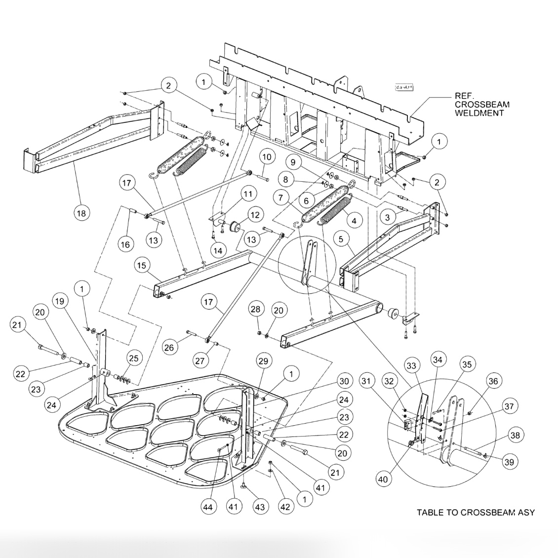 Table & Crossbeam Assembly