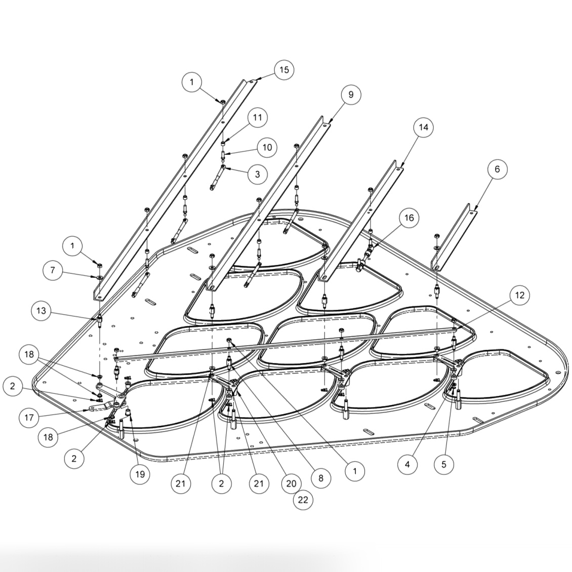 Table & Respot Links Assembly
