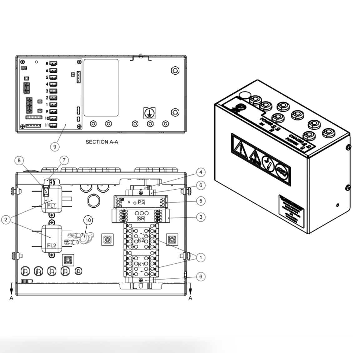 CE Safety Control Box Assembly