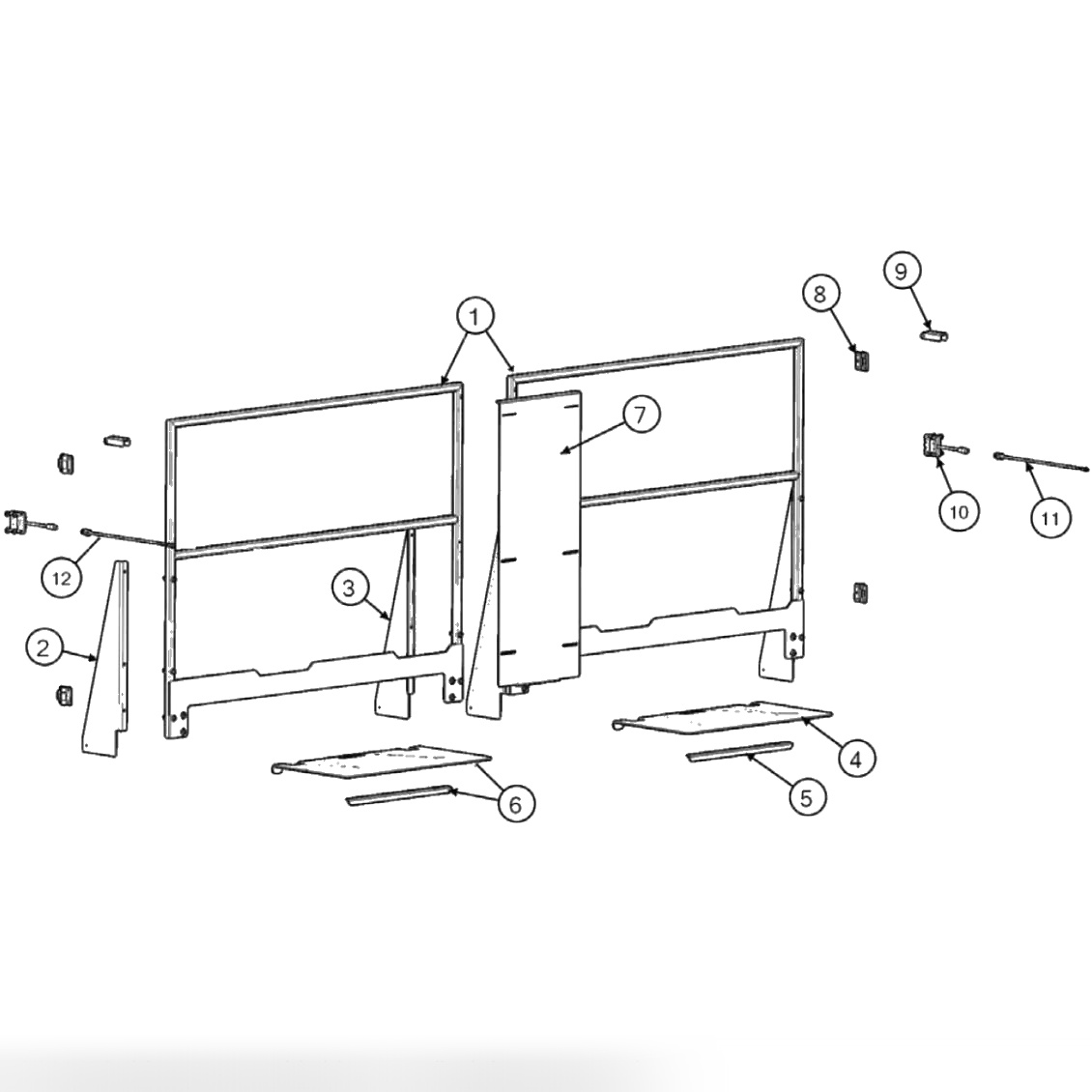 Curtain Wall Access Handrail Assembly