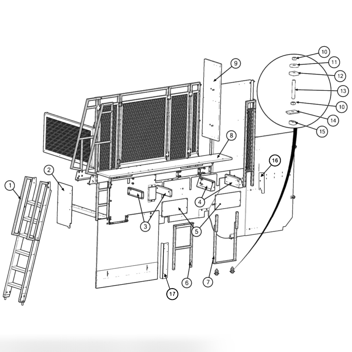 Narrow End Enclosure Assembly