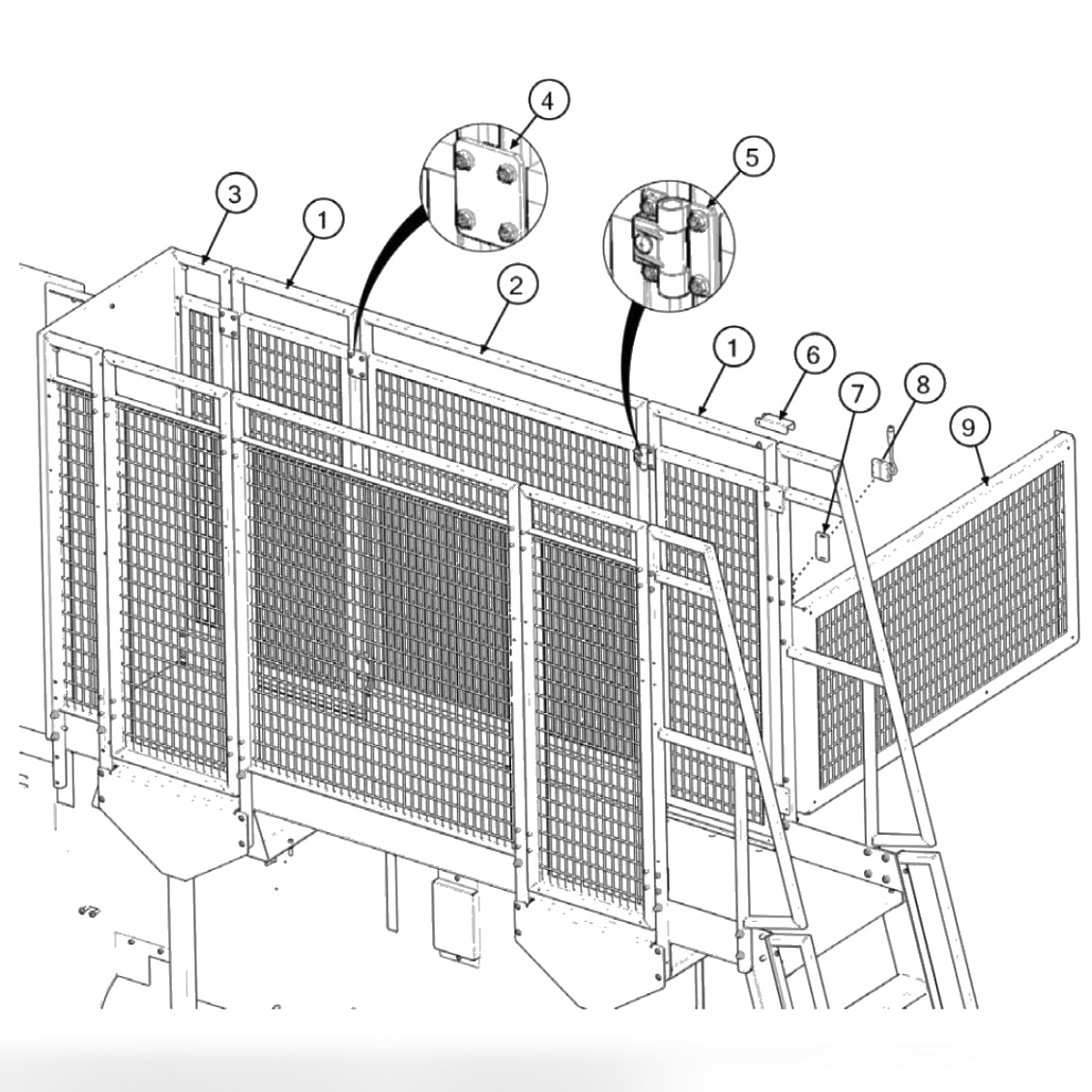 Standard End Screen Enclosure