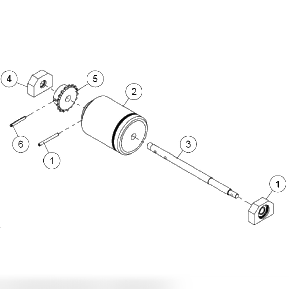 Left Hand Drive Shaft End